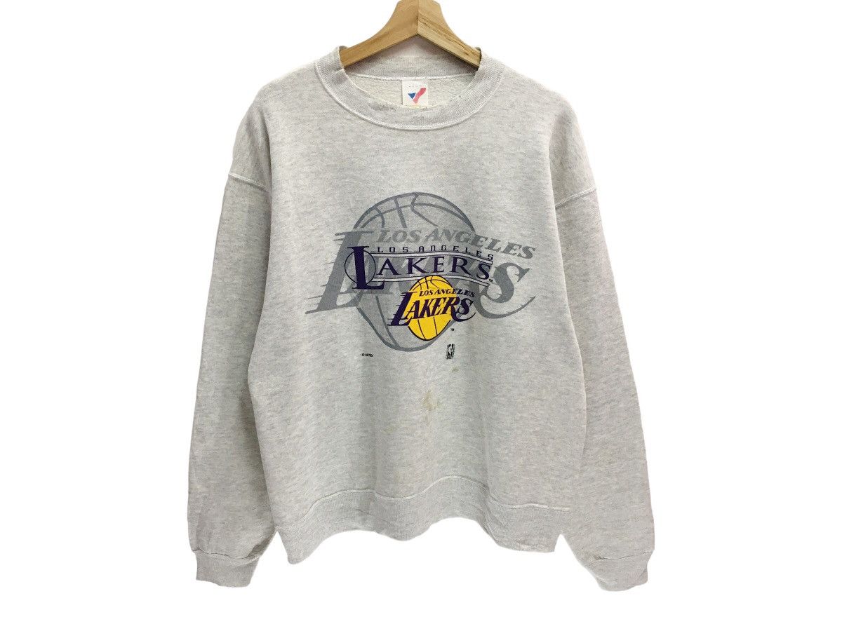 Vintage 90s Lakers Los Angeles Sweatshirt Distressed