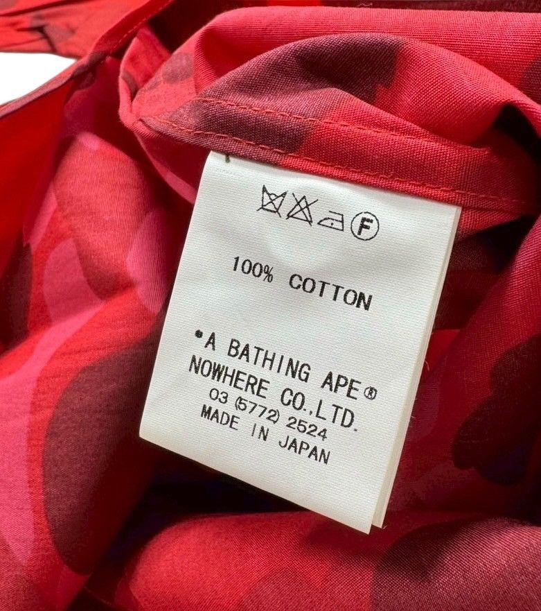 Bape BAPE APE RED CAMO shirts Size ONE SIZE - 5 Thumbnail