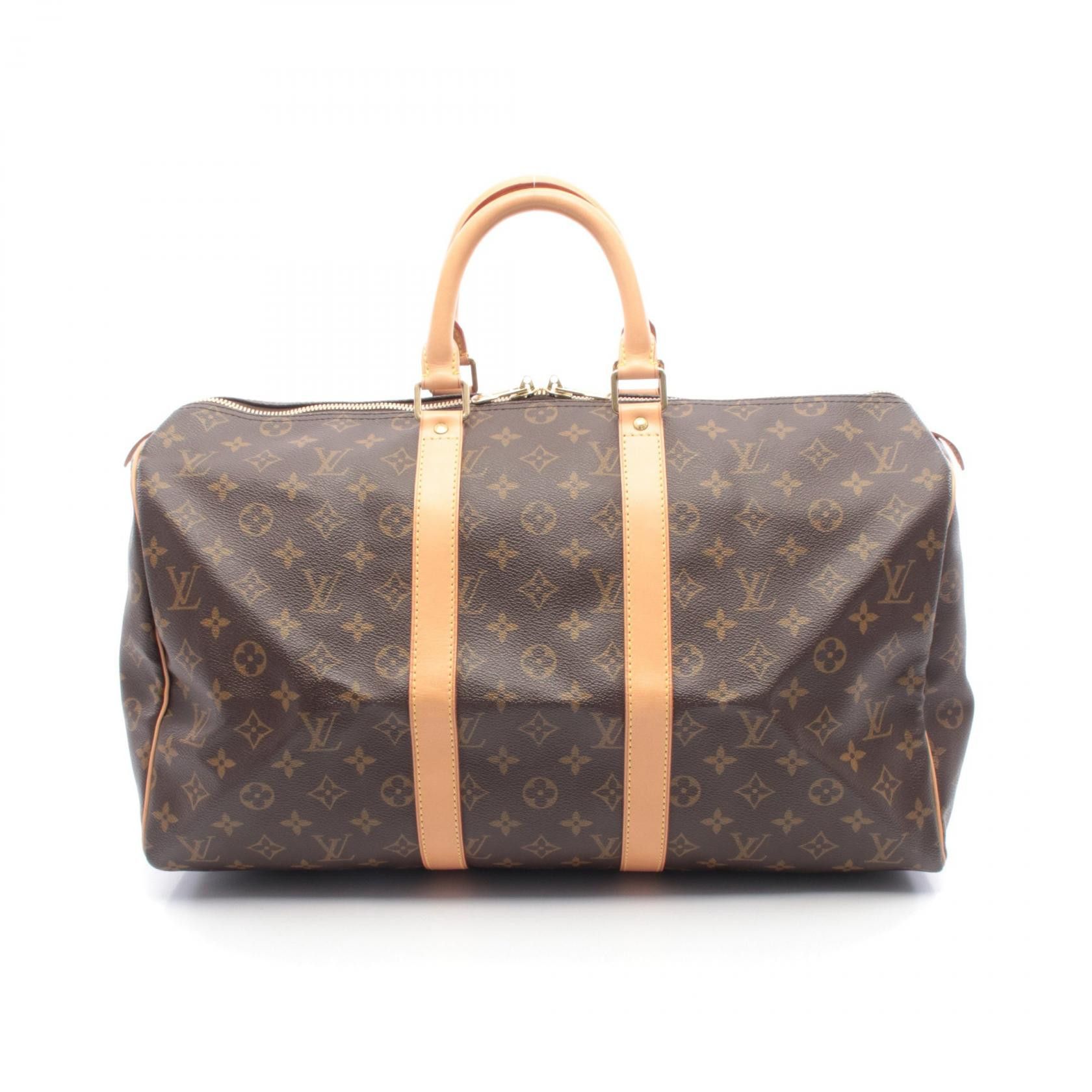 Louis Vuitton Louis Vuitton Louis Vuitton Keepall Monogram Boston Bag Textile Travel Bag M41428 DUTY FREE for USA Size ONE SIZE - 1 Thumbnail
