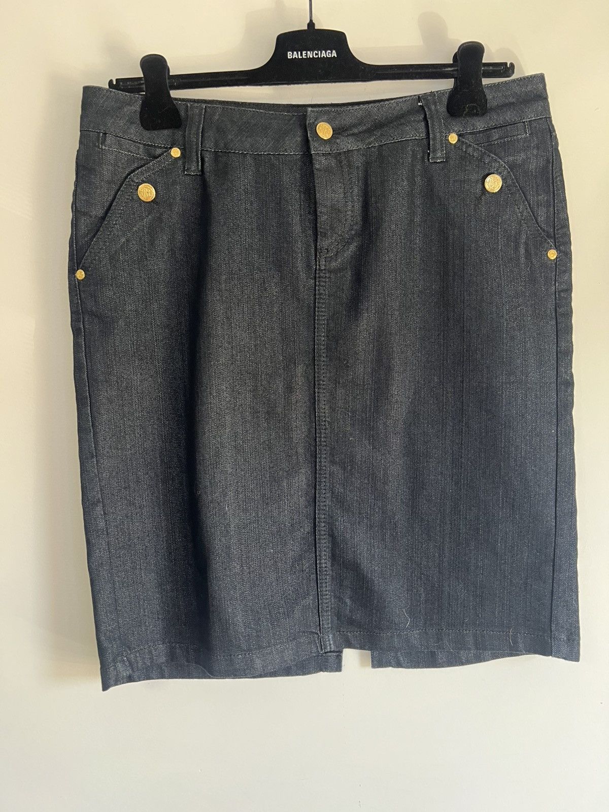 Roberto Cavalli Roberto cavalli L denim skirt blue Size 33" - 1 Thumbnail