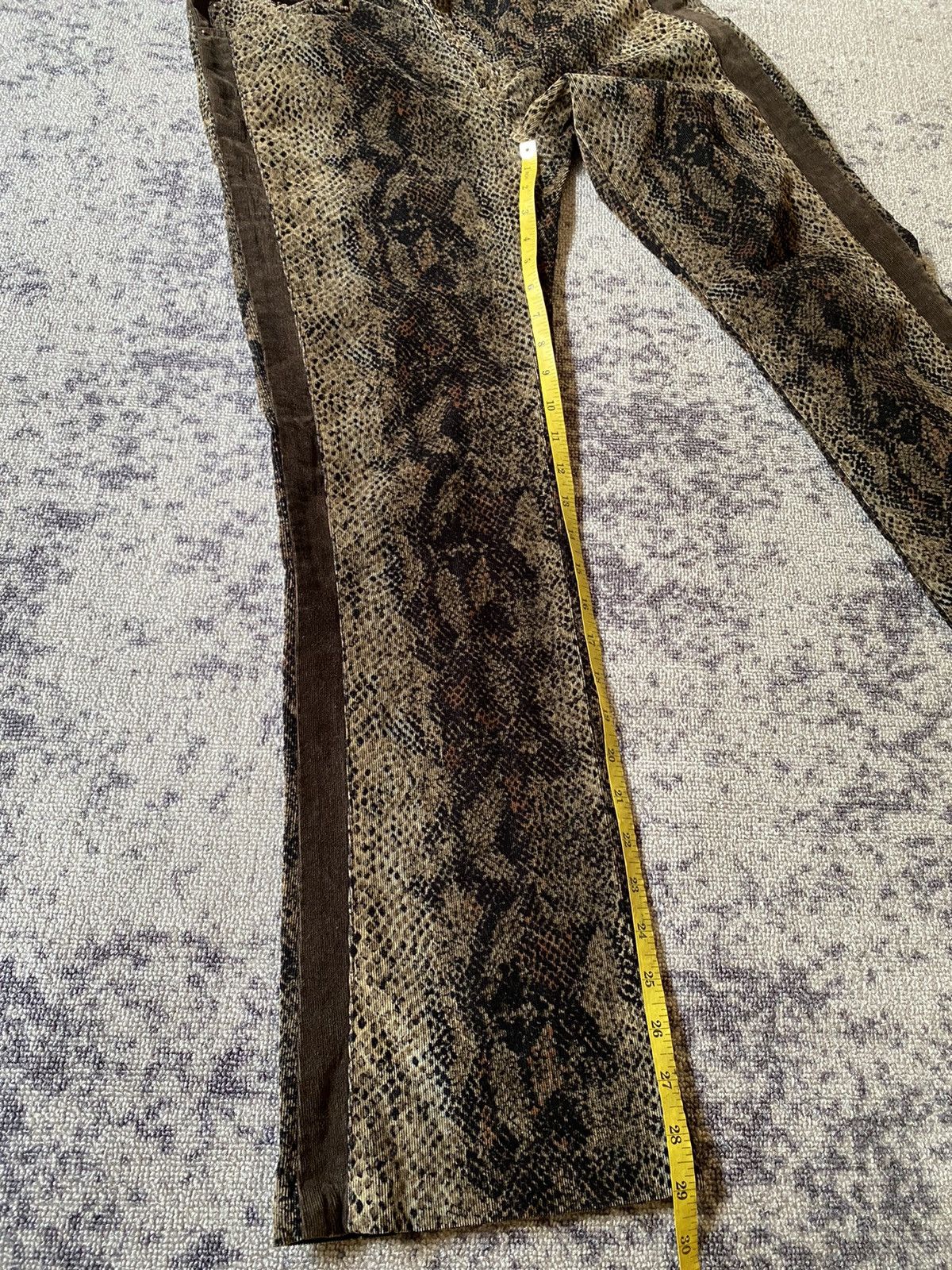 Hysteric Glamour Y2k Interflow snakeskin ifsixwasnine bootcut pants Size US 31 - 15 Thumbnail