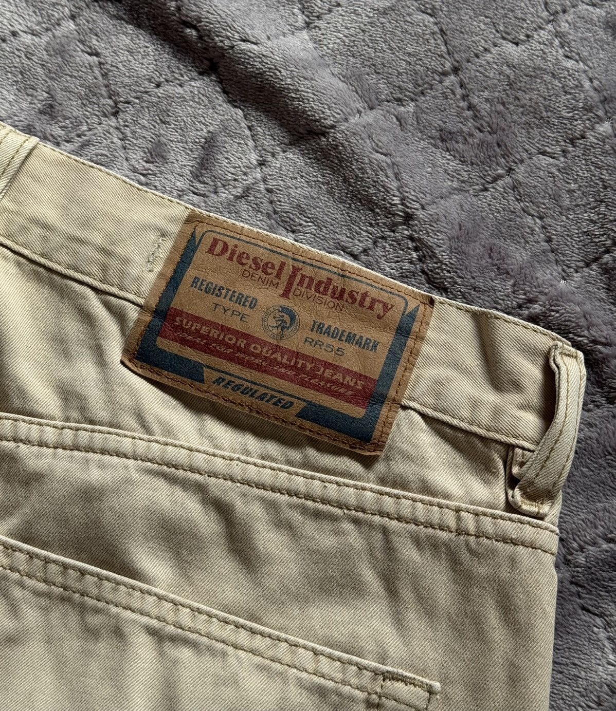 Diesel × Vintage Vintage Diesel Beige Denim Pants Avantgarde Size US 33 - 8 Thumbnail