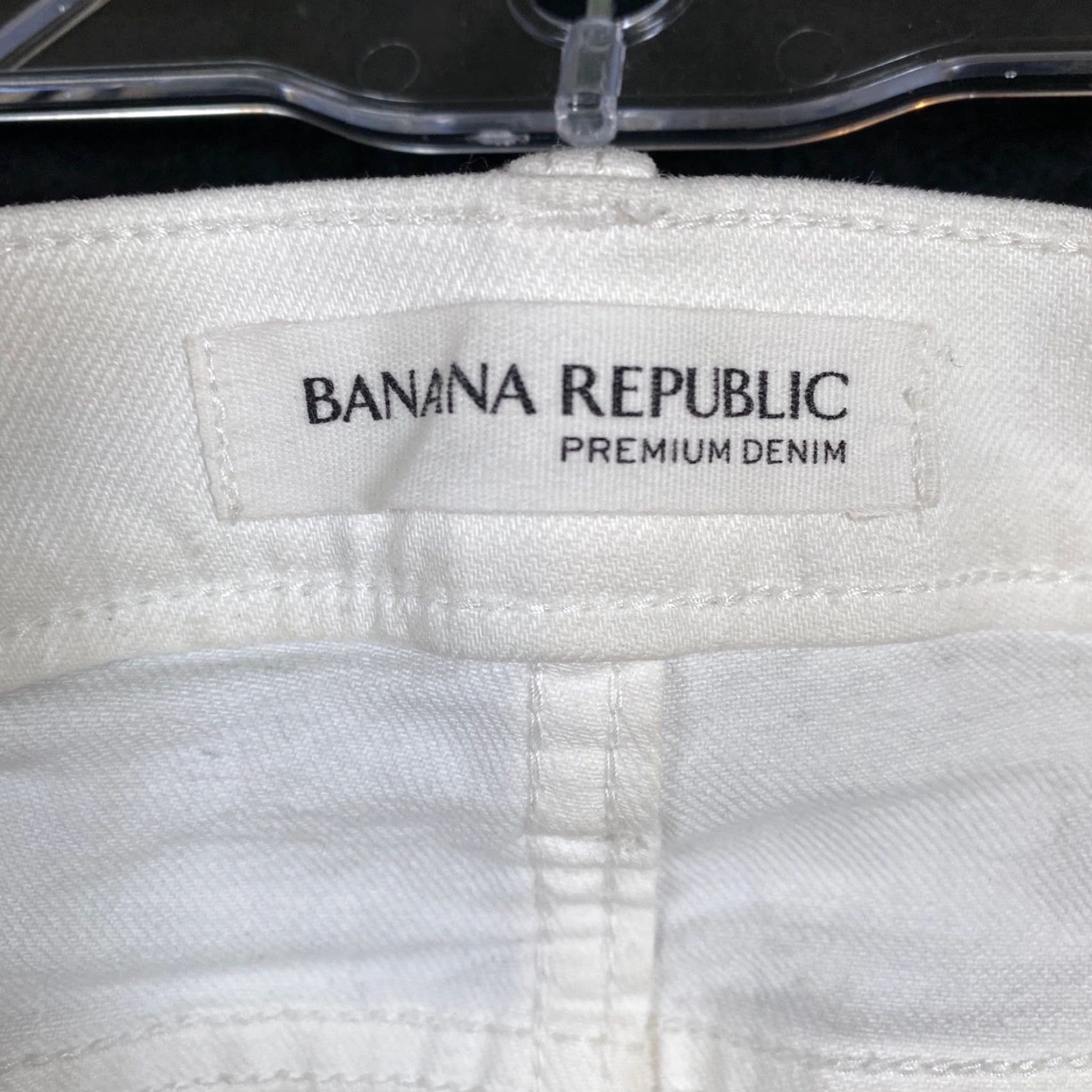 Banana Republic Banana Republic Womens Jeans White Premium Denim Skinny Fit Stretch 27 Jeans Womens Size 27" / US 4 / IT 40 - 4 Thumbnail