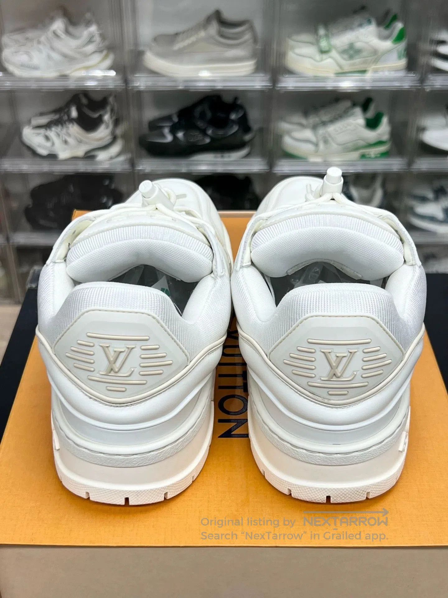 LV Trainer Maxi White Sneakers UK5.