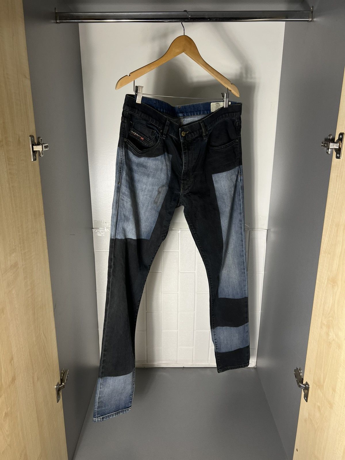 Diesel VINTAGE DIESEL INDUSTRY DENIM DIVISION DESIGNER JEANS Y2K Size US 34 / EU 50 - 3 Thumbnail