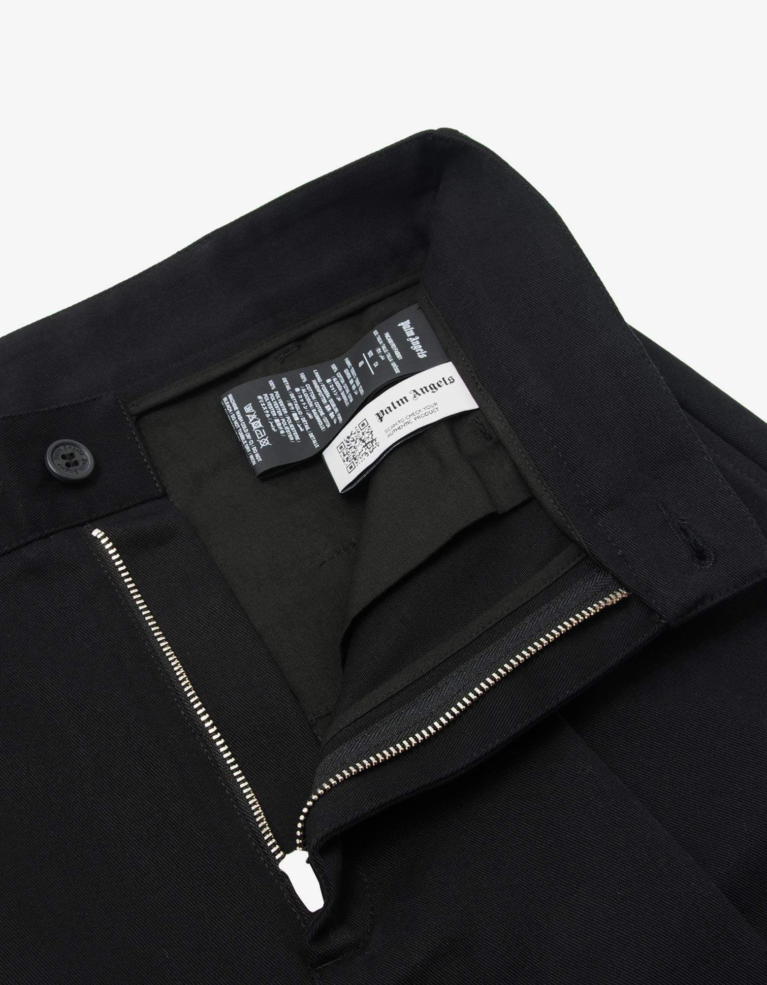 Palm Angels Palm Angels Black Broken Logo Chinos Size US 32 / EU 48 - 4 Thumbnail