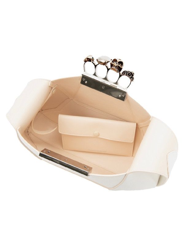 Alexander McQueen o1w1db10925 Size: OS/The Jewelled Hobo Bag in White Size ONE SIZE - 5 Thumbnail