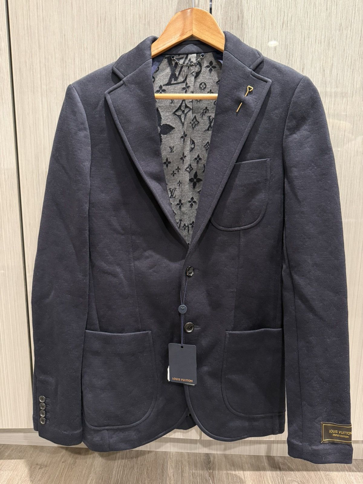 Louis Vuitton Louis Vuitton Staples Edition Monogram Fitted Jacket Size US S / EU 44-46 / 1 - 1 Thumbnail