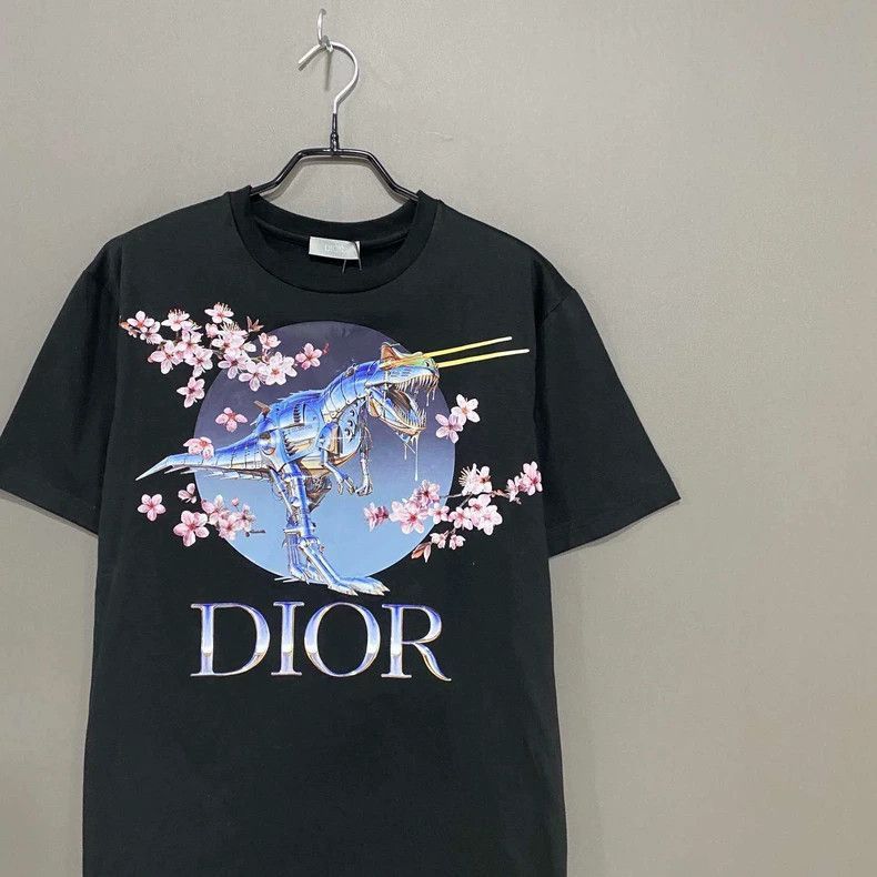 Dior Dior Sakura Logo Short Sleeve T-2505 Size XXS / US 00 / IT 34 - 2 Thumbnail