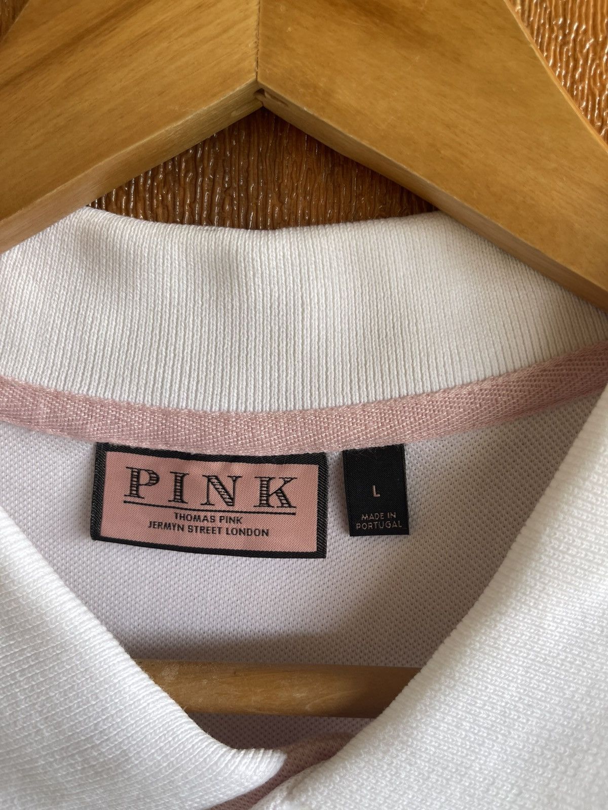 Thomas Pink Grail🔥THOMAS PINK🔥Jermyn Street London Polo Tee Size US L / EU 52-54 / 3 - 11 Thumbnail