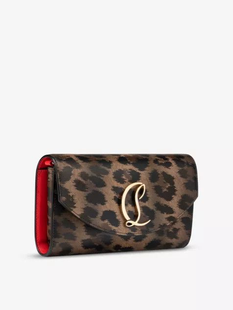 Christian Louboutin o1s1wg110225 Size: OS/Loubi 54 Clutch Bag in Leopard Size ONE SIZE - 2 Thumbnail