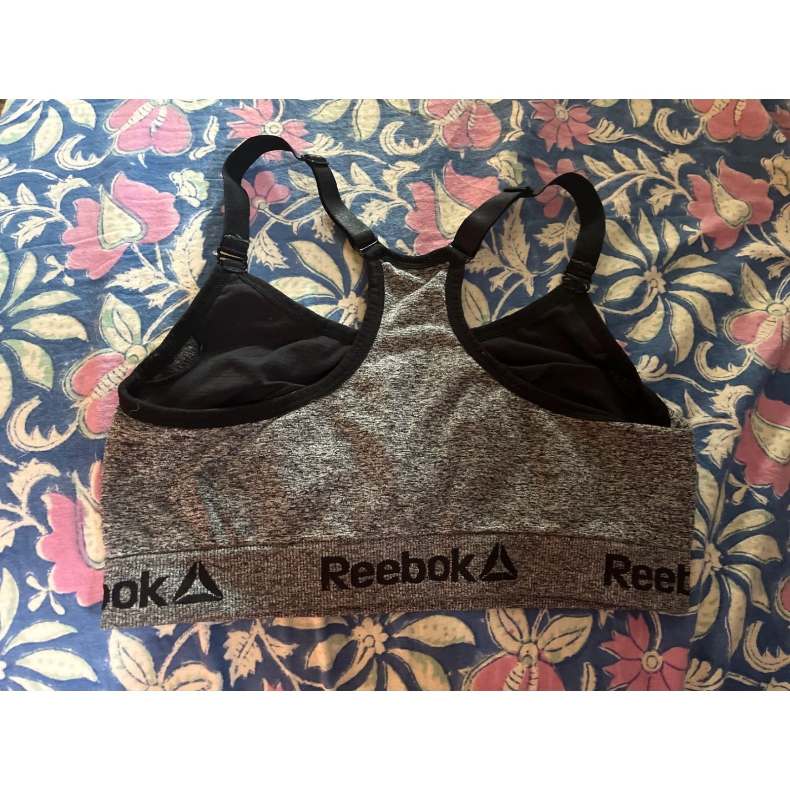 Reebok Reebok Gray Sports Bra Size Small Size ONE SIZE - 3 Thumbnail