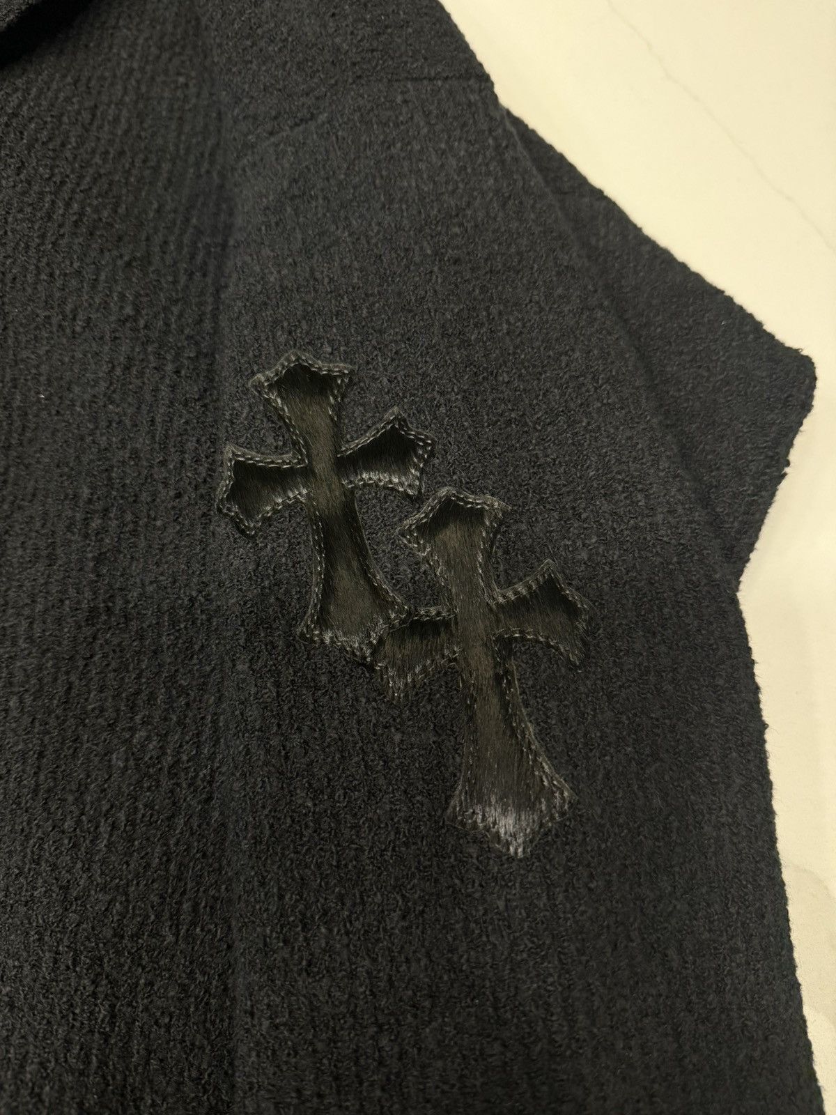 Chrome Hearts 🔥Chrome Hearts Black Cardigan with Cross Patches🔥 Size US M / EU 48-50 / 2 - 5 Thumbnail