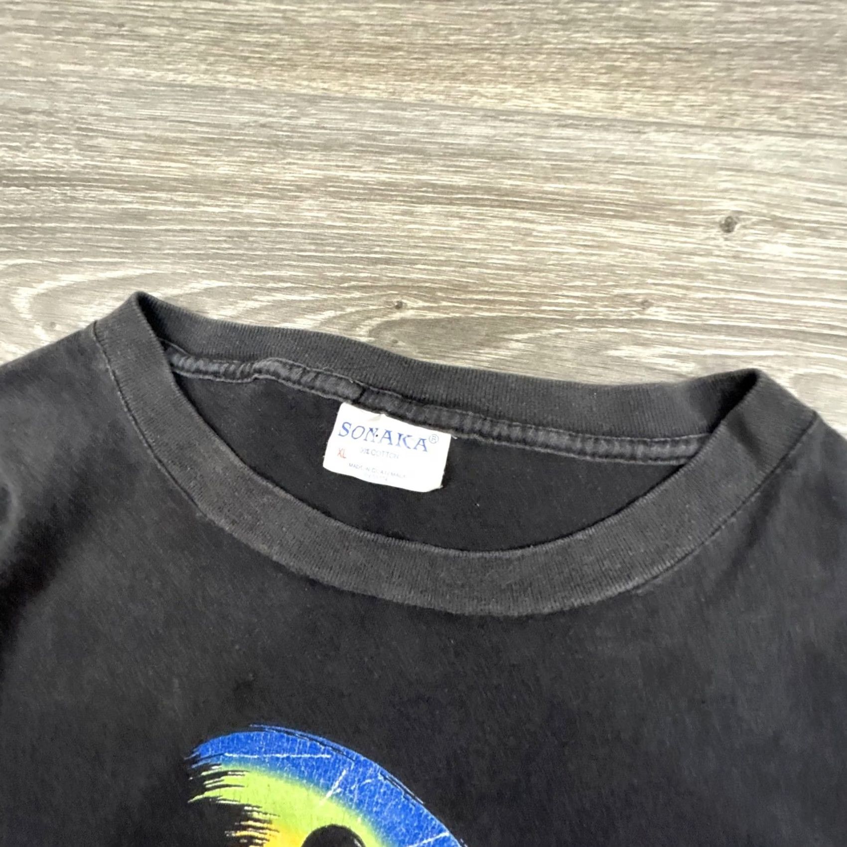 Rainbow VINTAGE Rainbow Drive Shirt Mens XL Vidmark Horror Movie 90s Made USA RARE Shirt Mens XL Black Graphic Print 1990s Size US XL / EU 56 / 4 - 4 Thumbnail
