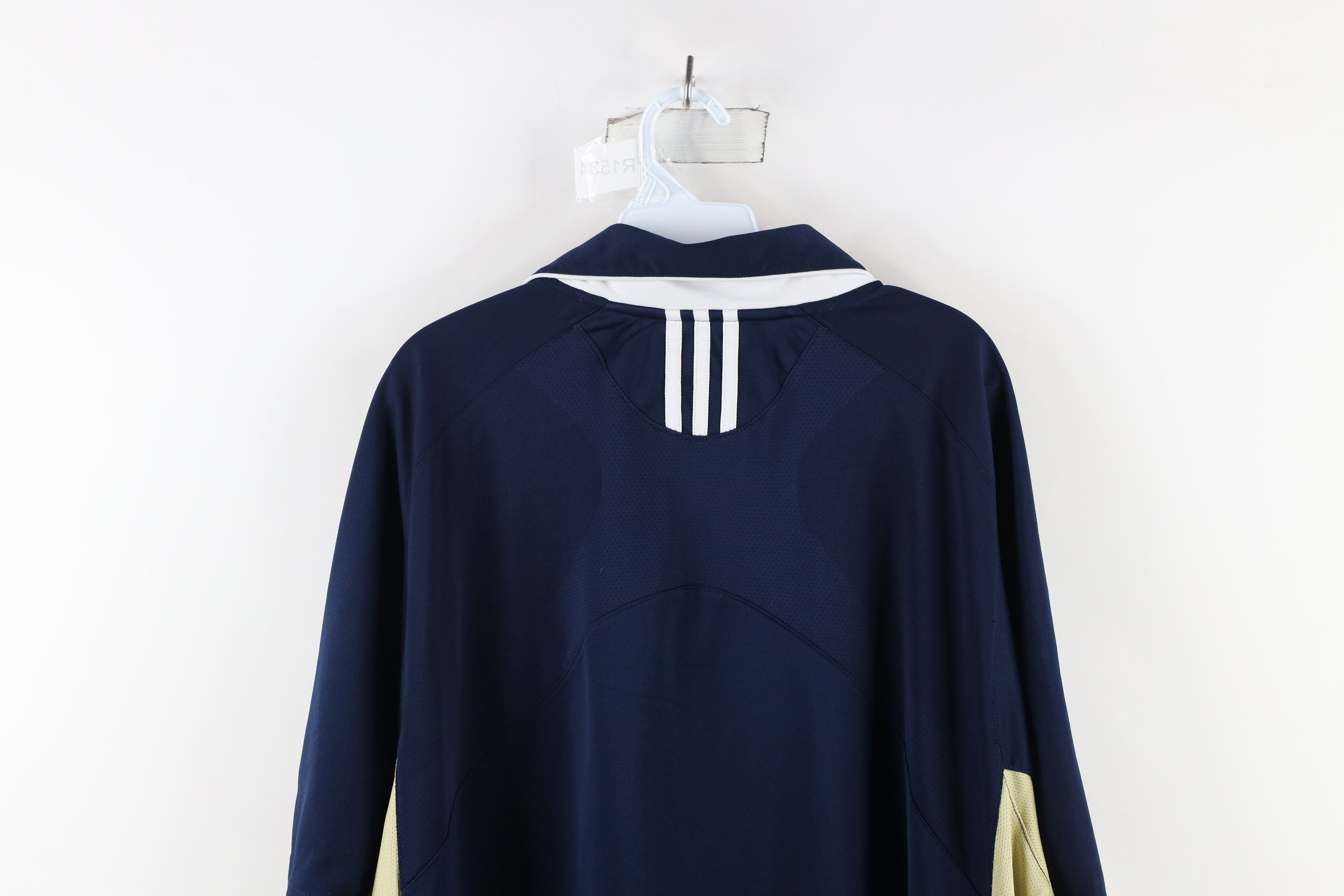 Adidas × Vintage Vintage Adidas University Football Collared Polo Shirt Blue Size US XXL / EU 58 / 5 - 13 Thumbnail