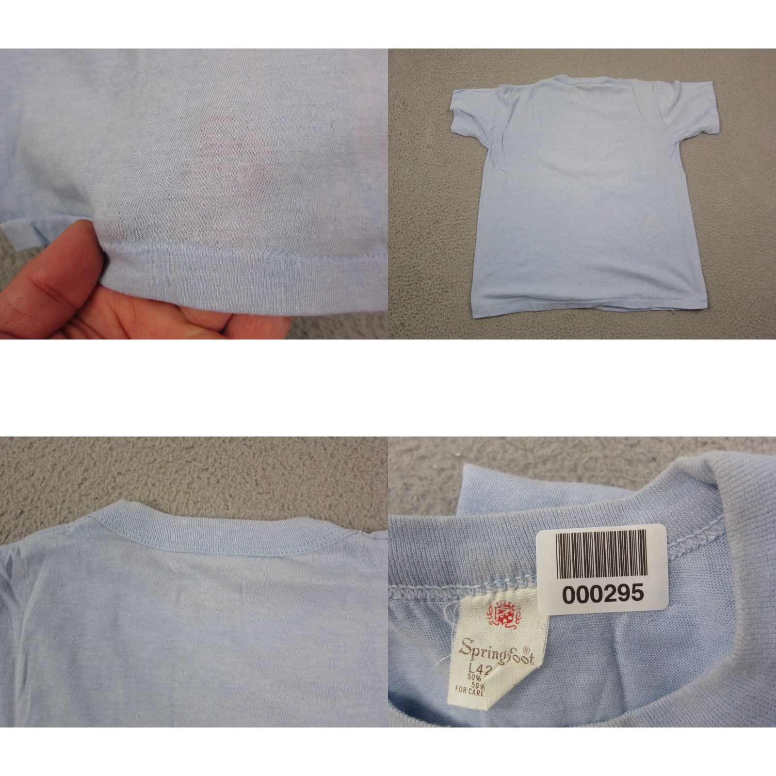 Vintage VINTAGE Springfoot Shirt Mens L Blue 90s USA Insanity Is Hereditary T-Shirt Size US L / EU 52-54 / 3 - 9 Thumbnail