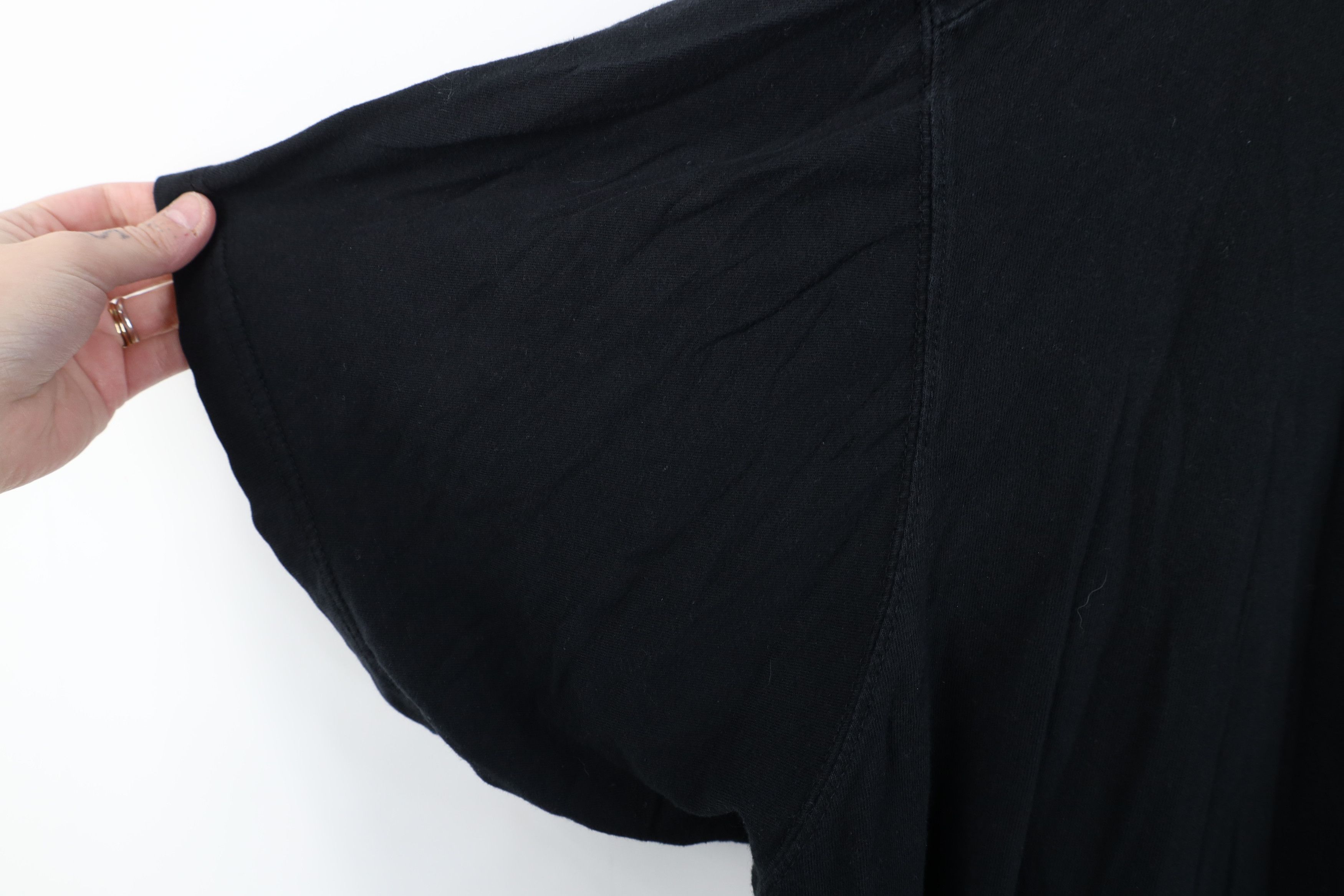 Vintage Vintage 90s Y2K Streetwear Blank Cotton T-Shirt Black Size US XXL / EU 58 / 5 - 7 Thumbnail