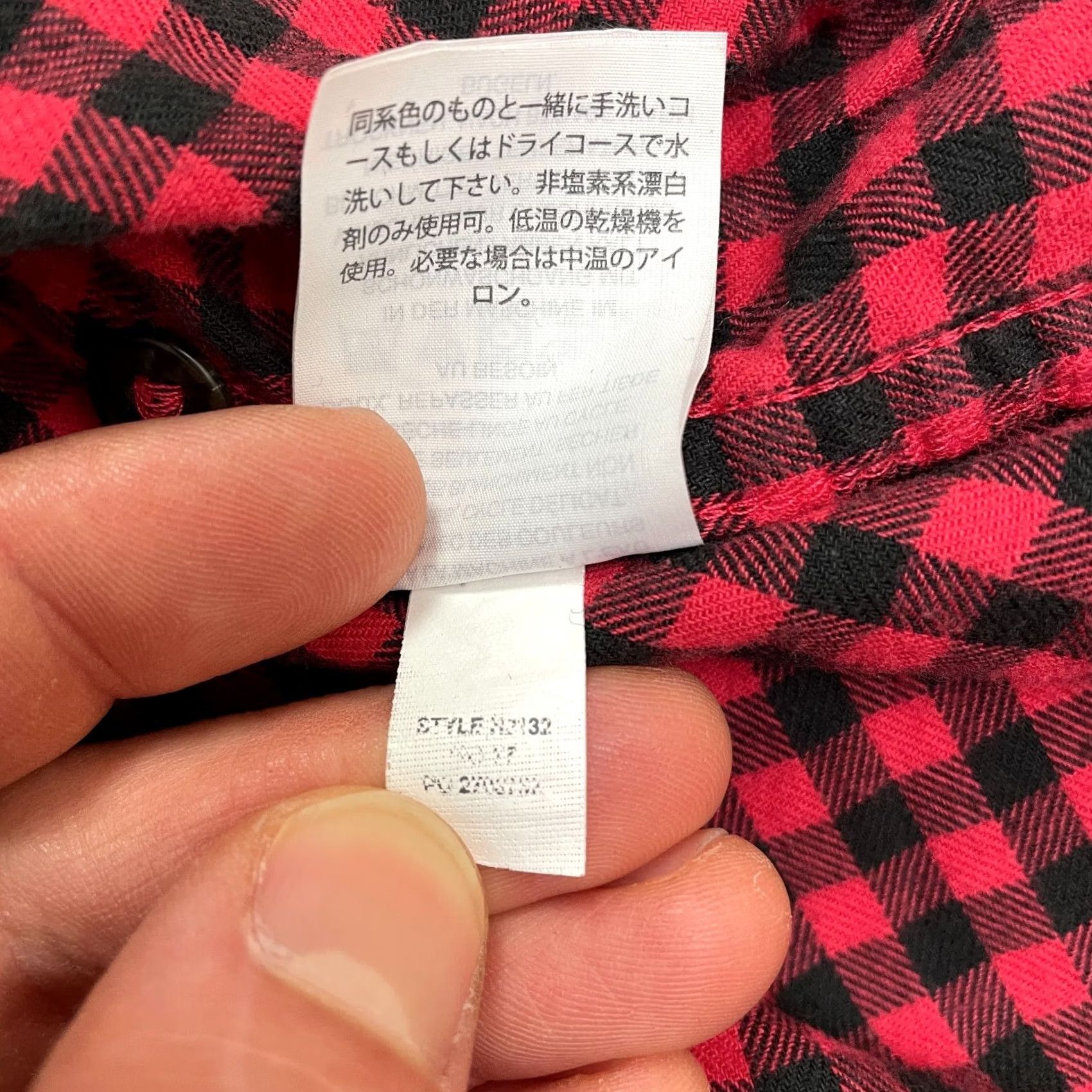 J.Crew J.Crew Flannel Popover Shirt Womens 00 Red Black Check Long Sleeve Cotton Blouse Size XXS / US 00 / IT 34 - 6 Thumbnail