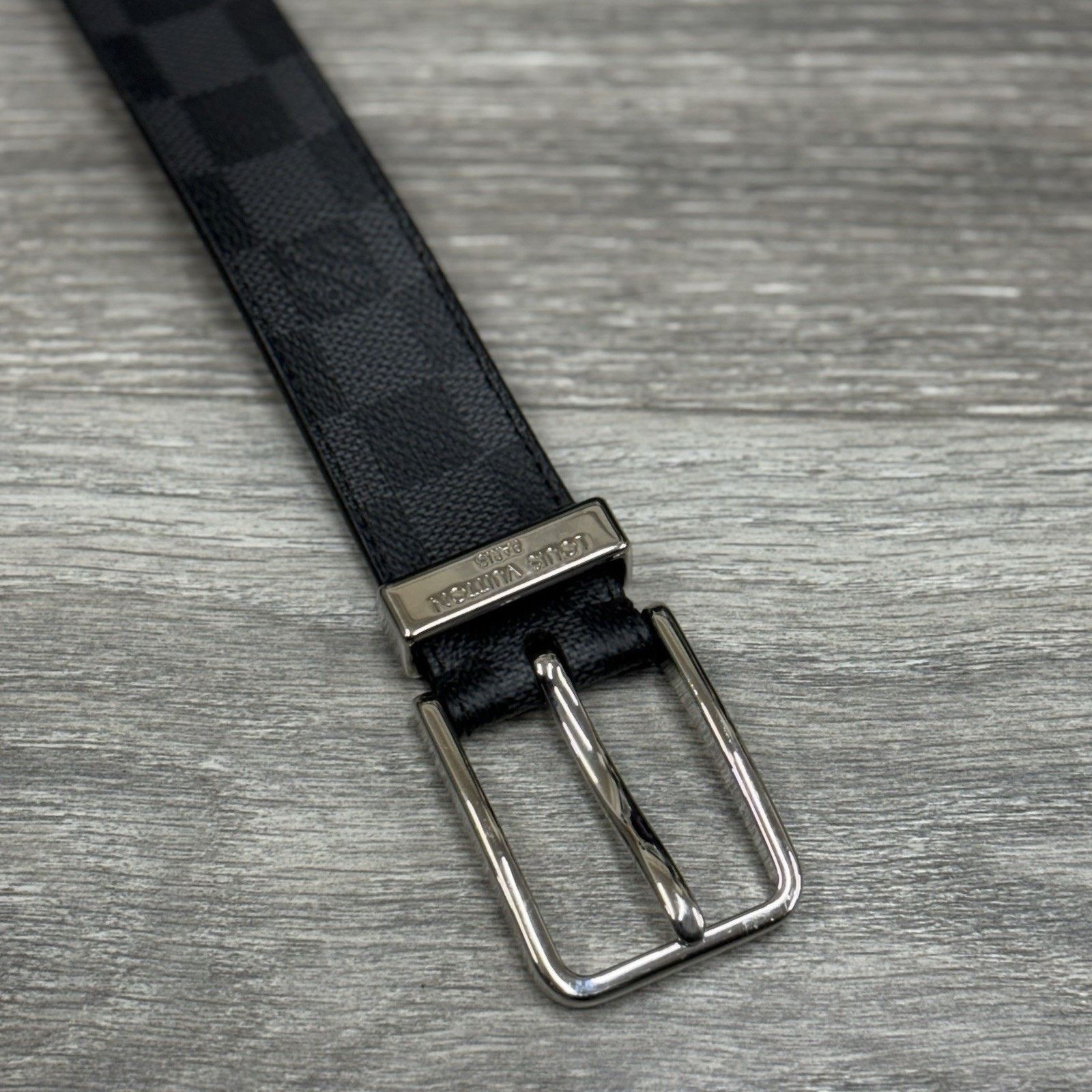 Louis Vuitton Louis Vuitton Pont Neuf 35mm Belt ' Damier Graphite ' Size ONE SIZE - 4 Thumbnail
