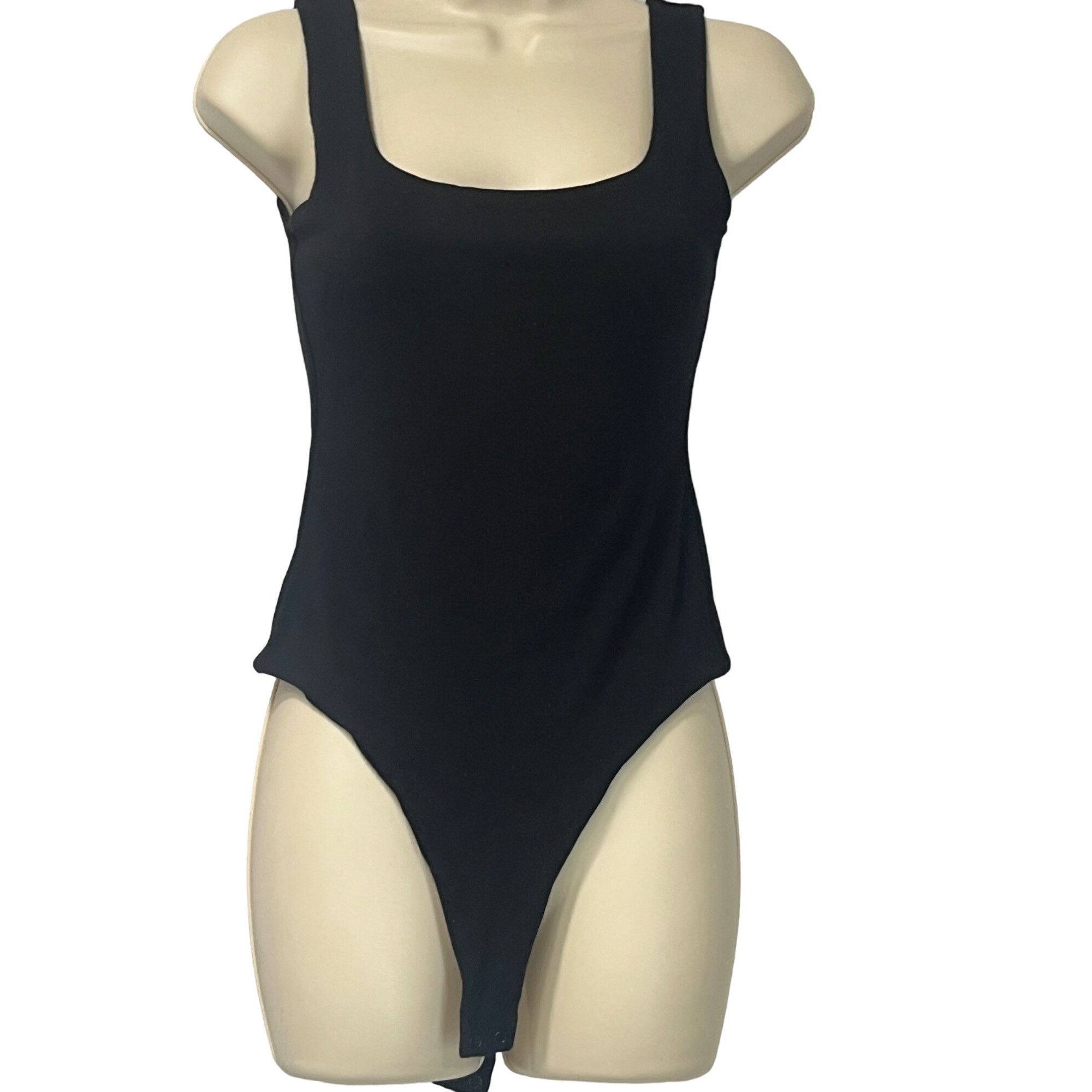 Other Naked Wardrobe NW Sculpt Tank Scoop Bodysuit, Black, Sz. M Size M / US 6-8 / IT 42-44 - 3 Thumbnail