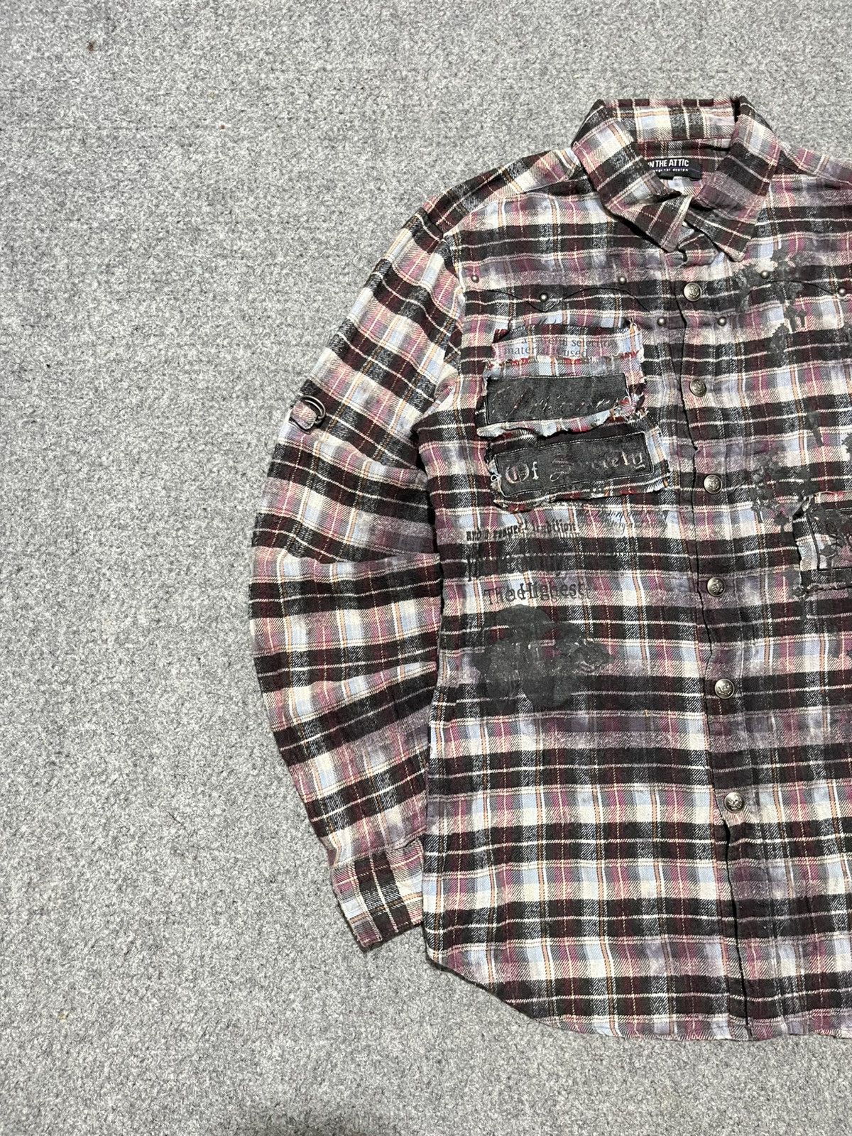 In The Attic ❌SOLDOUT❌❌In The Attic Embroidered Flanel Shirt Size US M / EU 48-50 / 2 - 2 Thumbnail