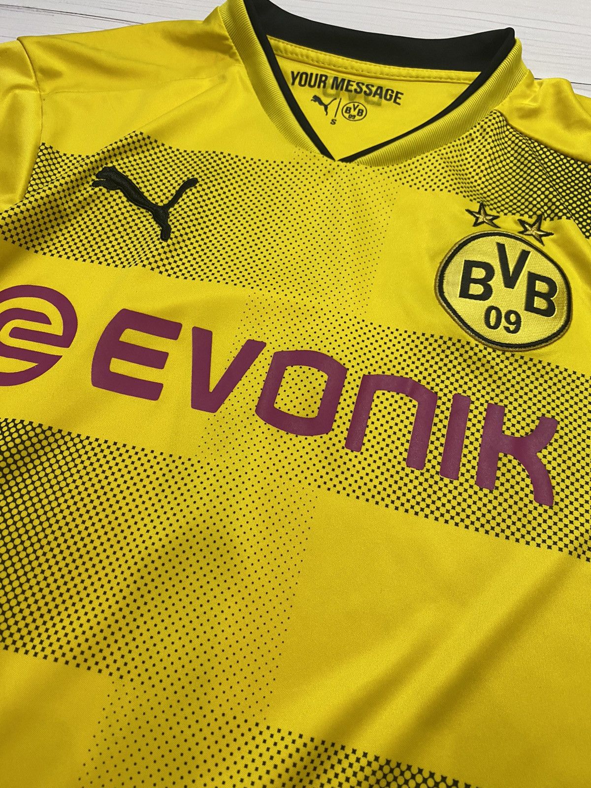 Puma × Vintage Puma Borussia Dortumd 2017/18 home Dembele y2k t shirt Size US S / EU 44-46 / 1 - 6 Thumbnail