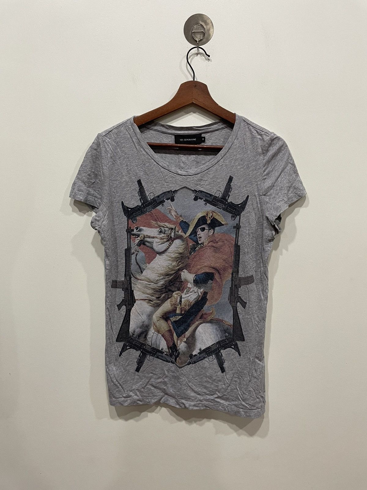 Les Benjamins Les Benjamins Printed Grey Tshirt Size US M / EU 48-50 / 2 - 1 Thumbnail