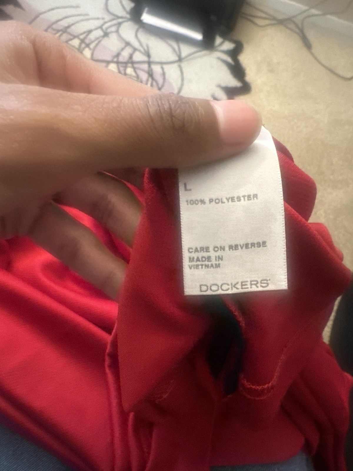 Dockers Red/blue dockers polo Size US L / EU 52-54 / 3 - 5 Thumbnail