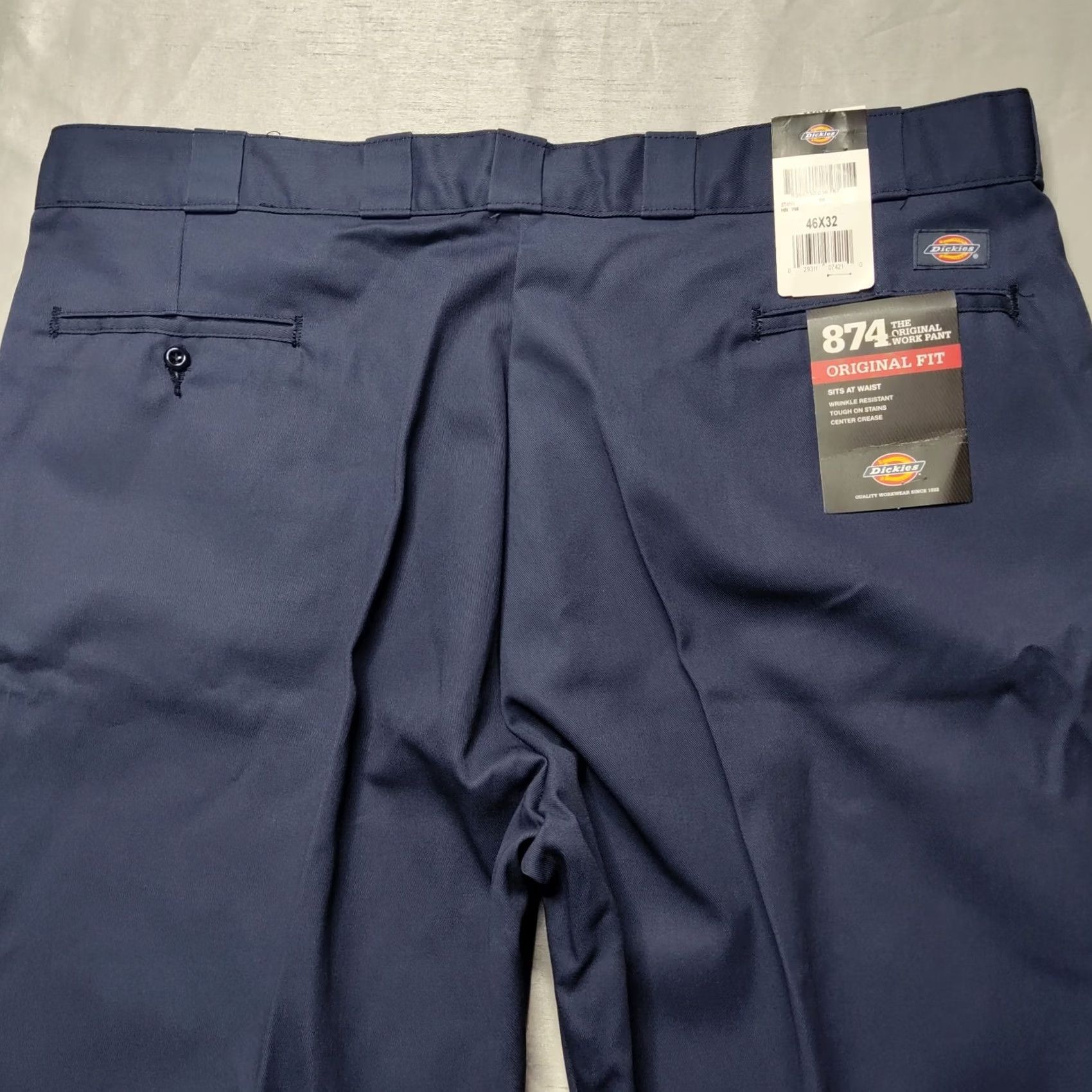 Dickies DICKIES ICONS 874 ORIGINAL FIT Men 46X32 Navy Work Pants NEW Size US 30 / EU 46 - 3 Thumbnail