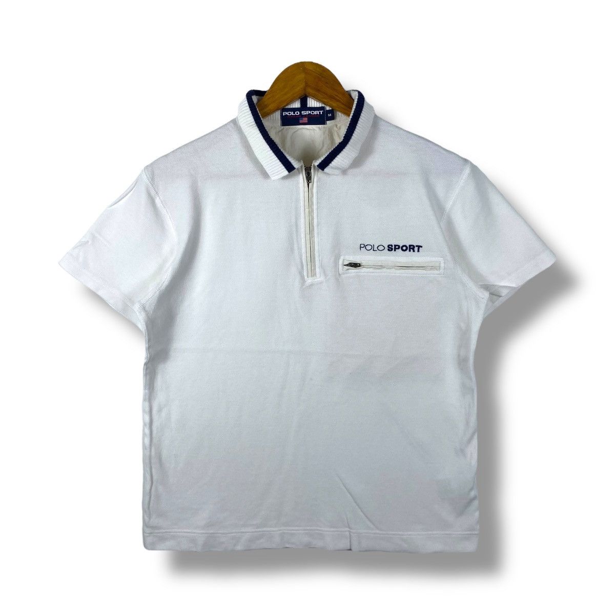 Ralph Lauren Vintage POLO SPORT Ralph Lauren Halfzipper Polo Shirt Medium Size US M / EU 48-50 / 2 - 1 Thumbnail