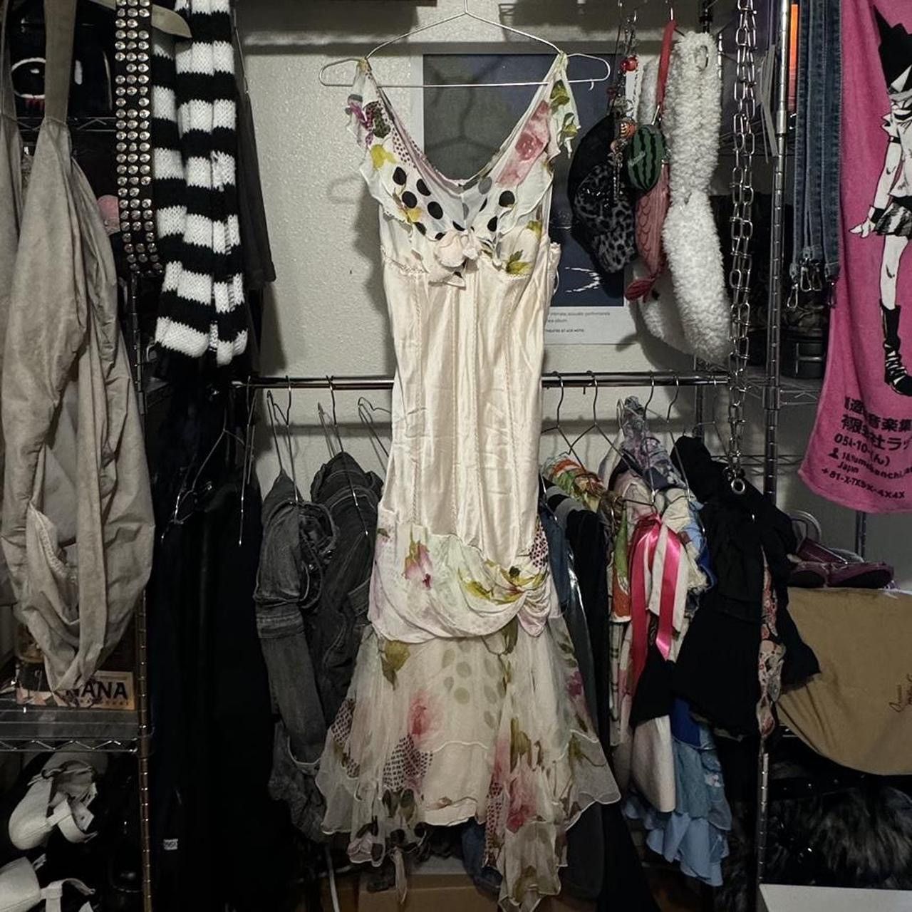Dior Christian Dior John Galliano Floral Silk Dress Size M / US 6-8 / IT 42-44 - 1 Thumbnail