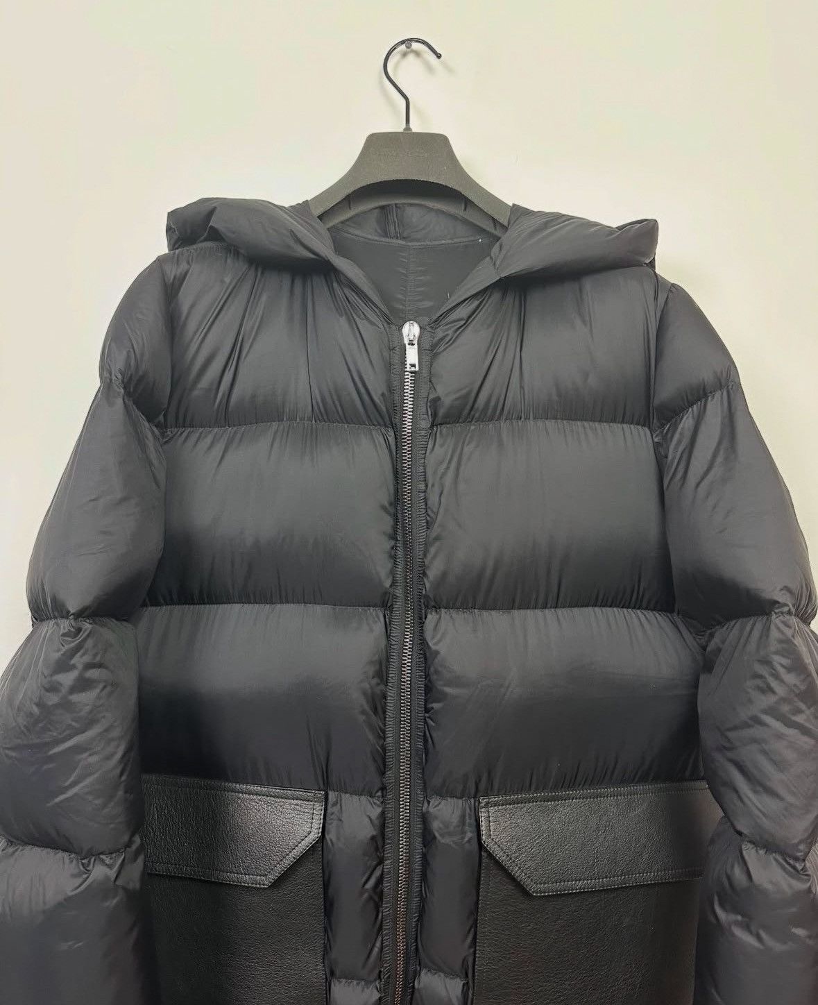 Rick Owens Rick Owens FW17 'GLITTER' Jumbo Leather Pocket Puffer Jacket Size US L / EU 52-54 / 3 - 2 Thumbnail