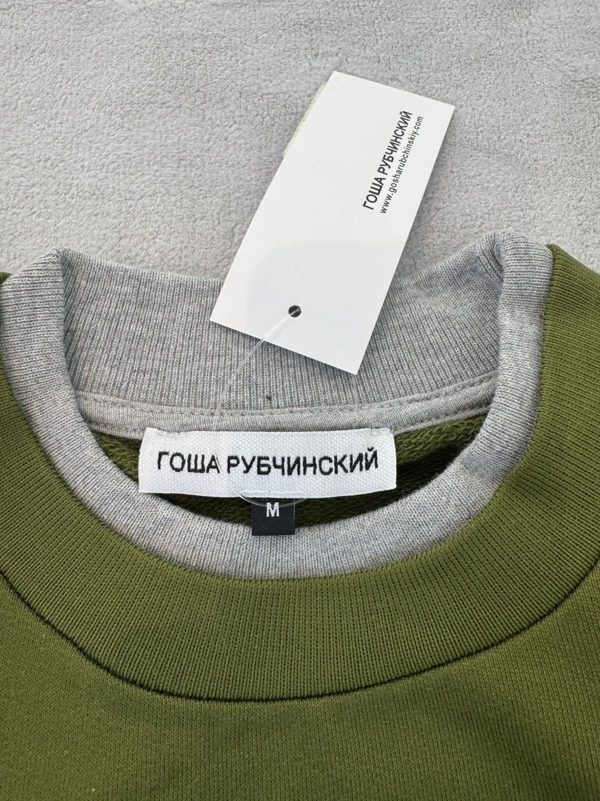 Gosha Rubchinskiy GOSHA RUBCHINSKIY DOUBLE SLEEVE FLAG SWEAT Size US M / EU 48-50 / 2 - 10 Thumbnail