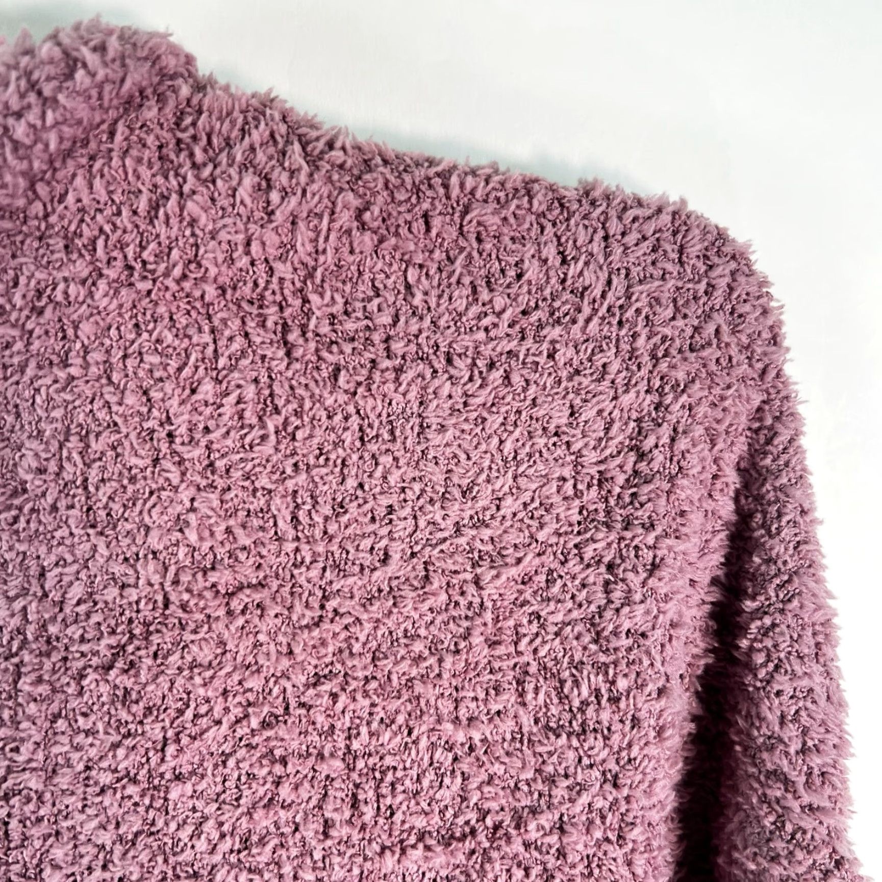 Vintage Stars Above Womens XS Pink Long Sleeve Open-Knit Fuzzy Cape Boat Neck Geometric Chiffon Polyester Sweater Knit Polyester XS Size XS / US 0-2 / IT 36-38 - 2 Thumbnail
