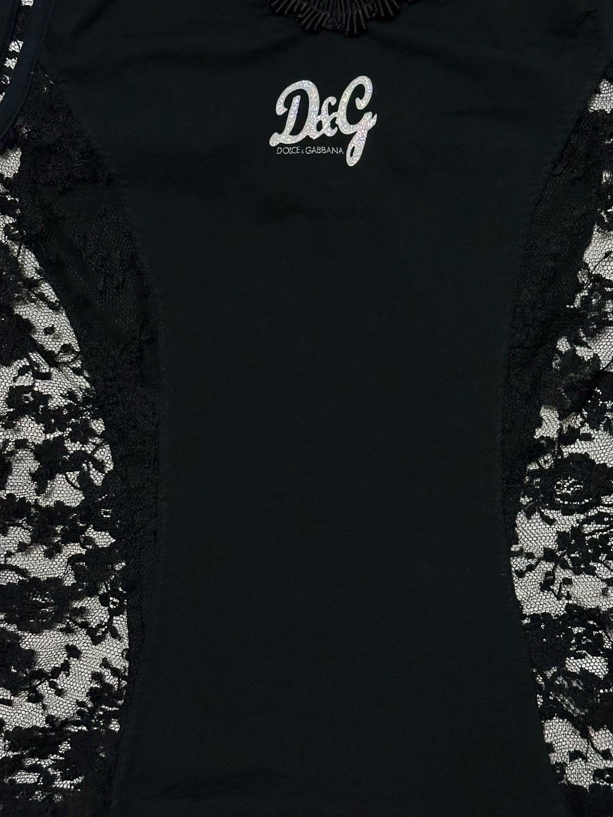 Dolce & Gabbana D&G Side Lace Detail Tank Top Size XS / US 0-2 / IT 36-38 - 4 Thumbnail