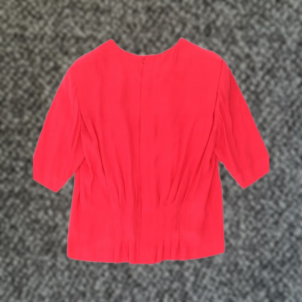 Pinko VINTAGE Womens Loose Fit Blouse Top Pink Medium UK 12 Size M / US 6-8 / IT 42-44 - 1 Thumbnail