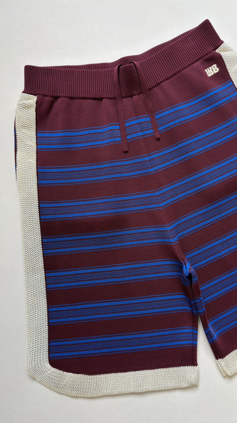Wales Bonner Sample ‘Music’ Striped Tech Knit Shorts Size US 32 / EU 48 - 8 Thumbnail