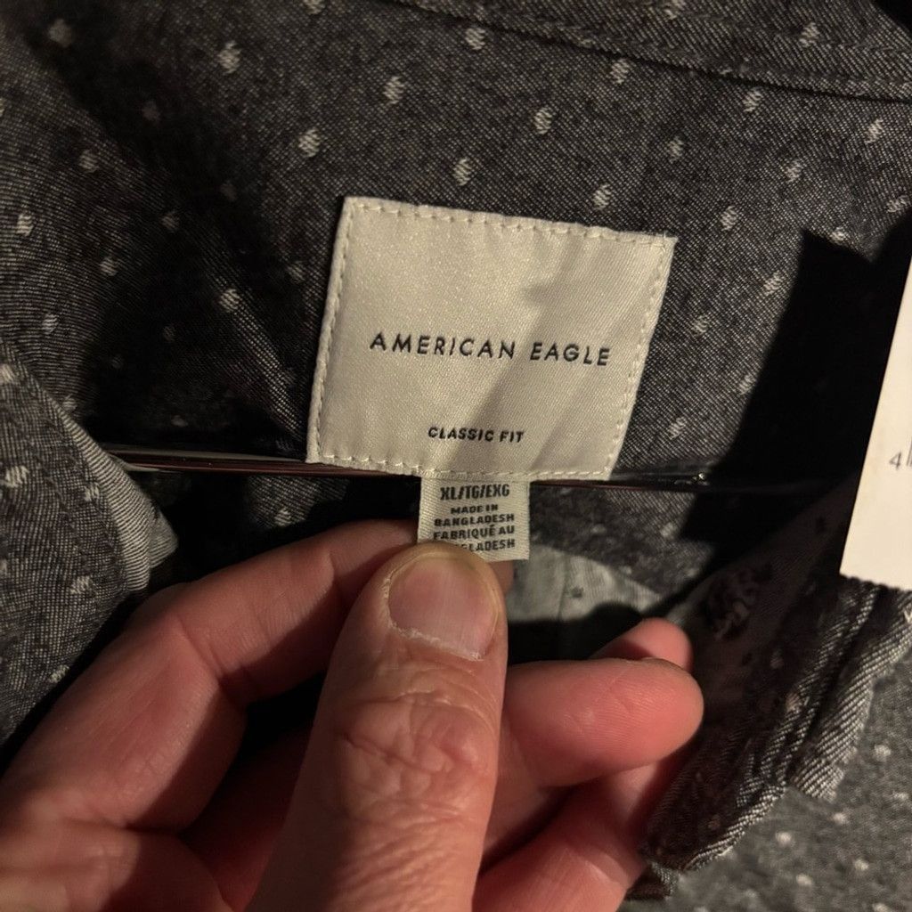 American Eagle Outfitters Men's American Eagle Button-Up Shirt Size US XL / EU 56 / 4 - 2 Thumbnail
