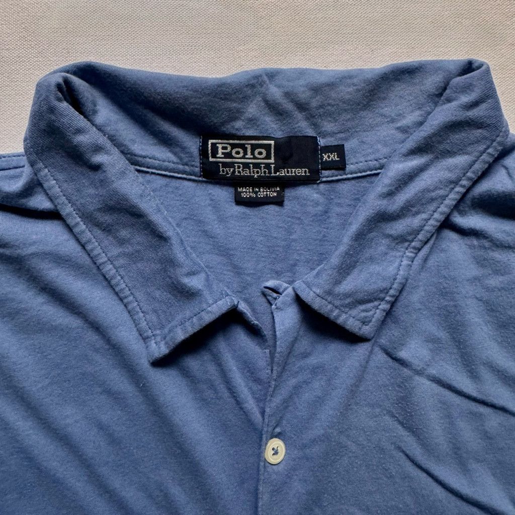 Polo Ralph Lauren Polo Ralph Lauren Vintage Boxy Button Down Shirt Slate Blue Size US XXL / EU 58 / 5 - 2 Thumbnail