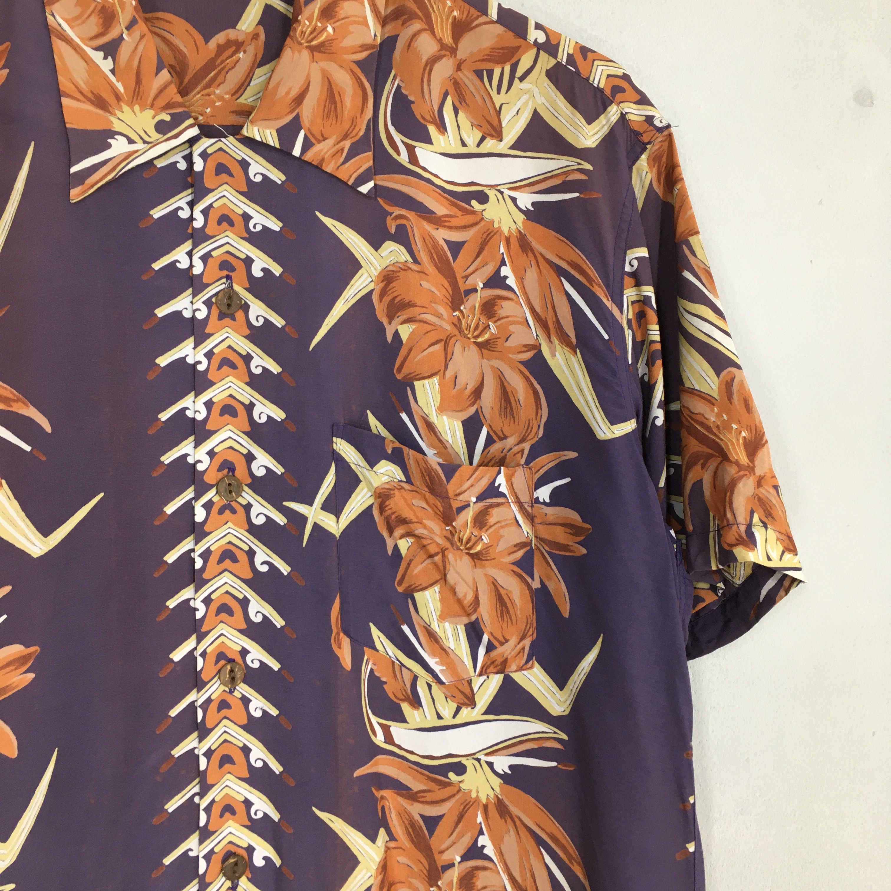 Vintage Vintage 90s Carribean Tropical Hawaiian Aloha Shirt Large Size US L / EU 52-54 / 3 - 4 Thumbnail