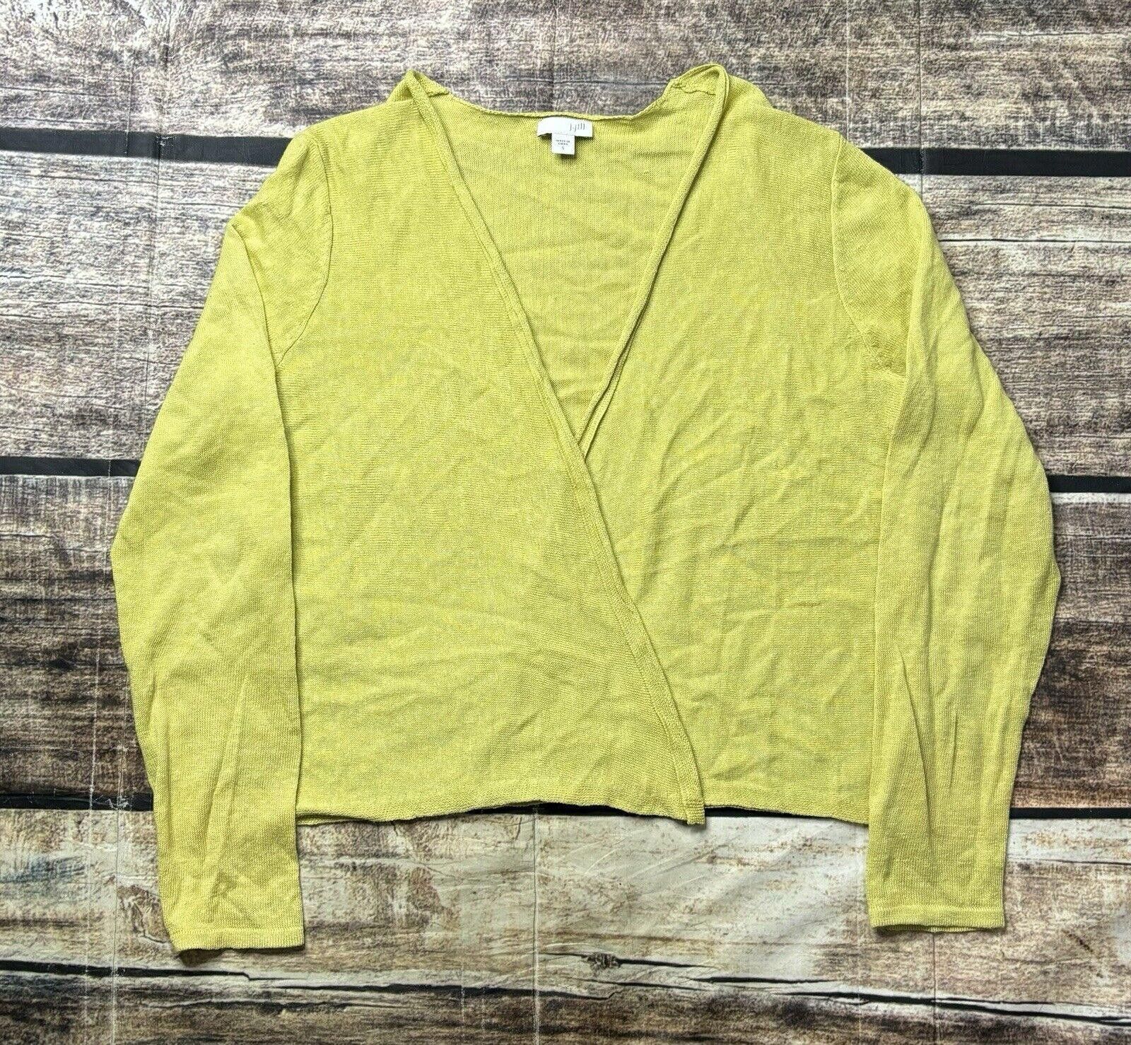 Other J Jill Cardigan Sweater Women's Small Linen Blend Open Knit Size S / US 4 / IT 40 - 1 Thumbnail