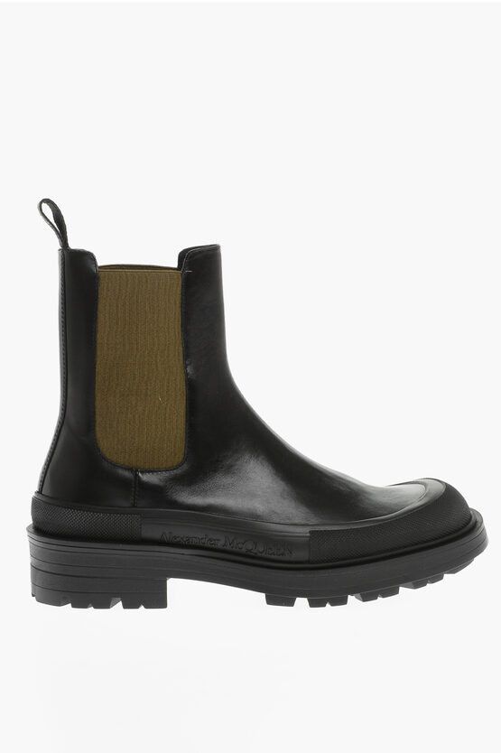 Alexander McQueen o1y1024 Ankle Boots in Black Size US 11 / EU 44 - 2 Thumbnail