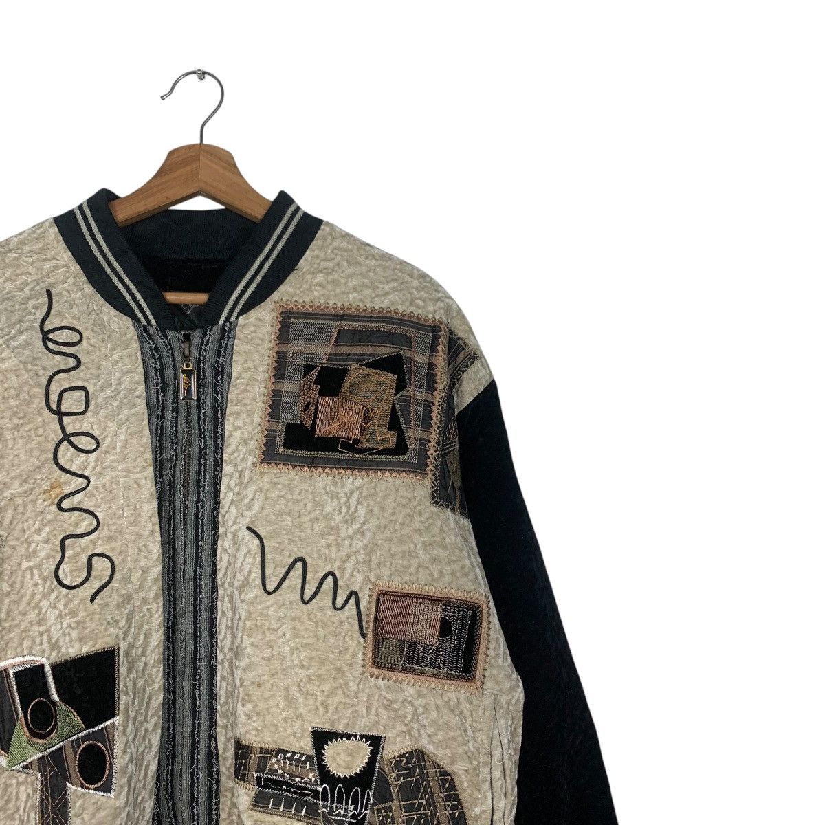 Japanese Brand JYE SHIUN Art Design Bomber Jacket #1794-C15 Size US L / EU 52-54 / 3 - 5 Thumbnail