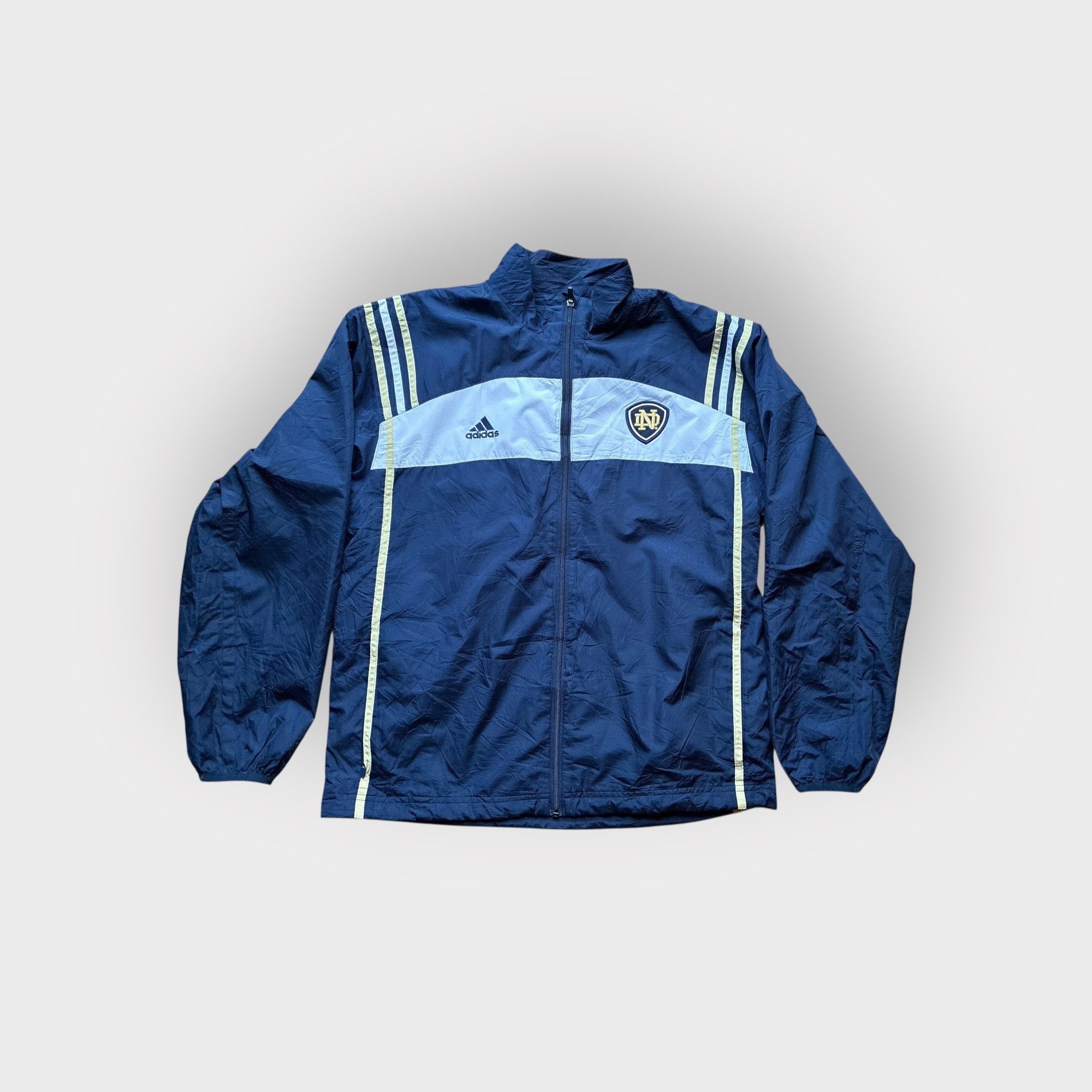 Vintage Vintage Notre Dame Adidas Jacket Size US M / EU 48-50 / 2 - 1 Thumbnail