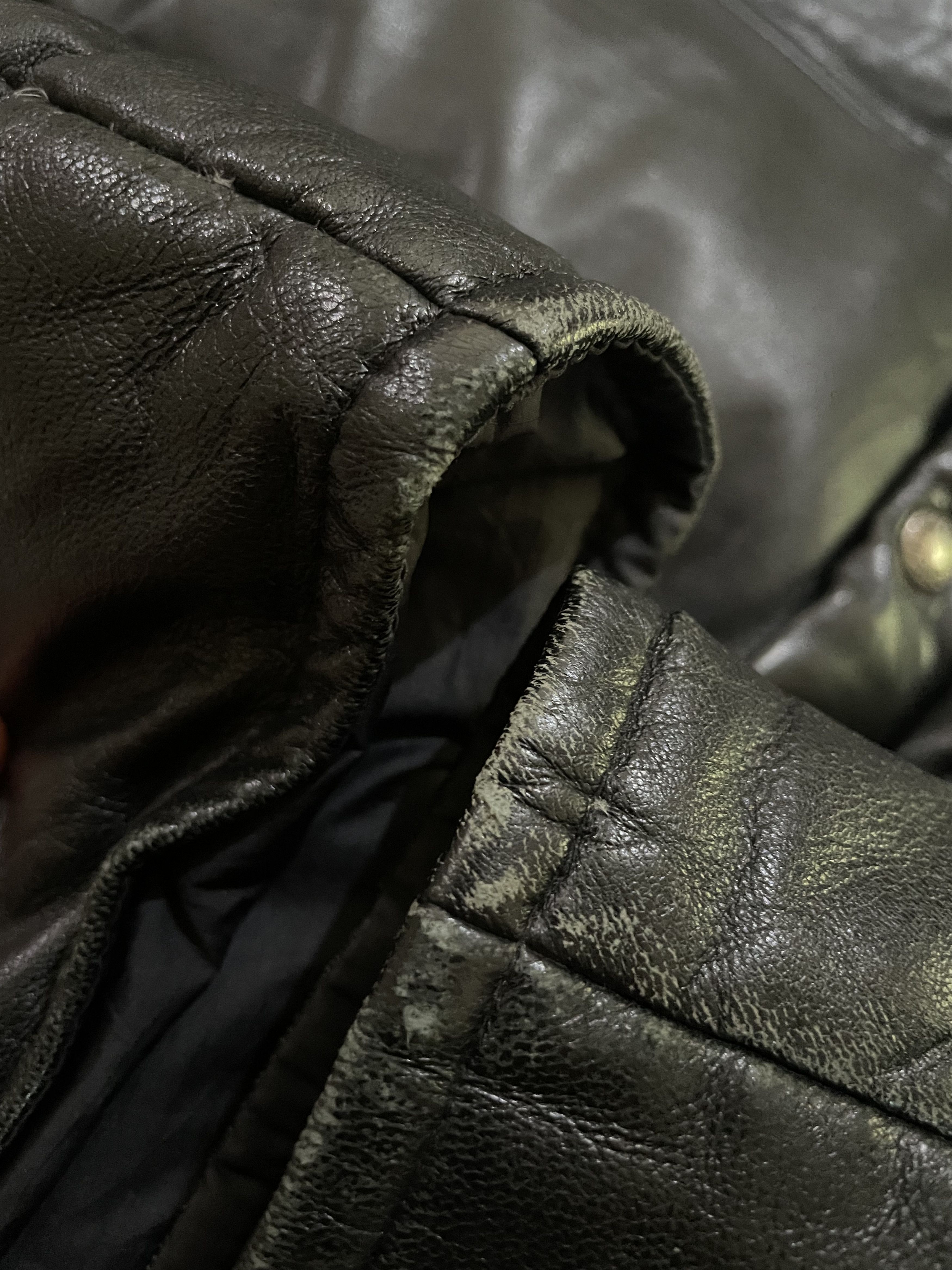 Bape 00’s Vintage Bape Sheepskin Leather Puffer Down Jacket Size US M / EU 48-50 / 2 - 15 Thumbnail