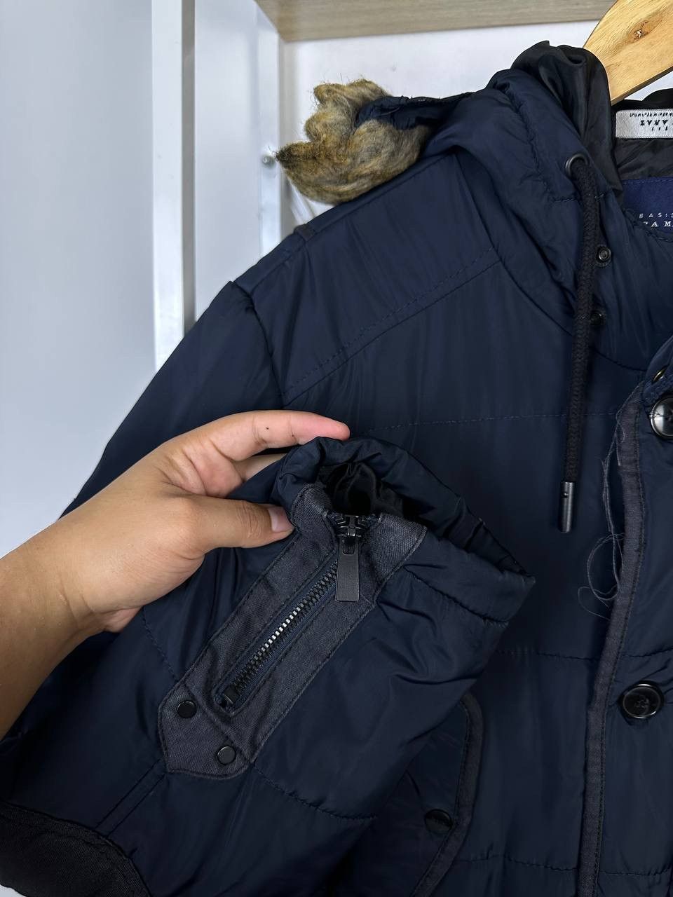 Zara Zara Man Button & Zip Up Putfer Down Jacket (Pit 23) Size US M / EU 48-50 / 2 - 5 Thumbnail