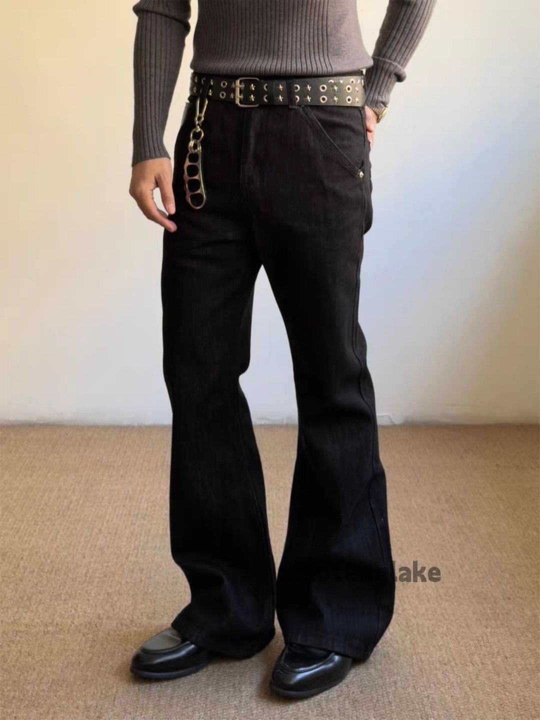 Jean ltx vintage punk grunge bootcut black yuppie y2k jeans Size US 33 - 4 Thumbnail