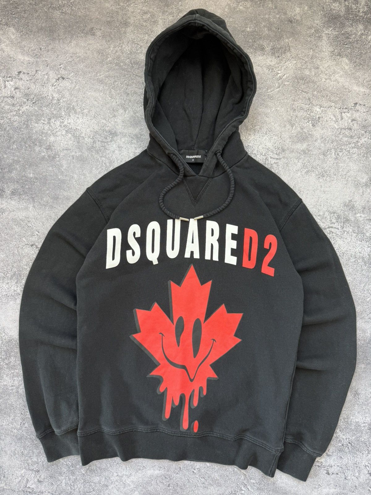 Dsquared2 Dsquared2 Big Logo Black Hoodie Y2K Made In Italy Rare Size US S / EU 44-46 / 1 - 6 Thumbnail