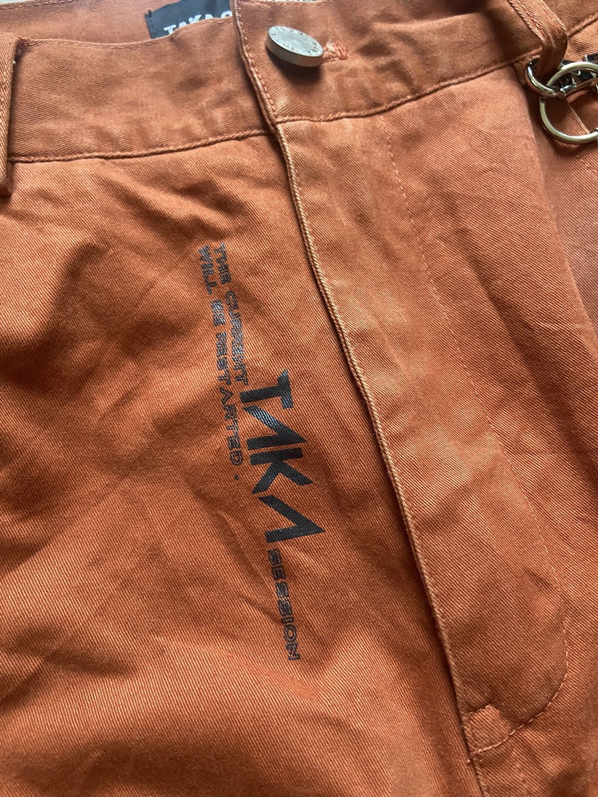 Japanese Brand × Seditionaries Chain Bondage Zipper Baggy Zipper Flare By Taka Pants Size US 32 / EU 48 - 8 Thumbnail