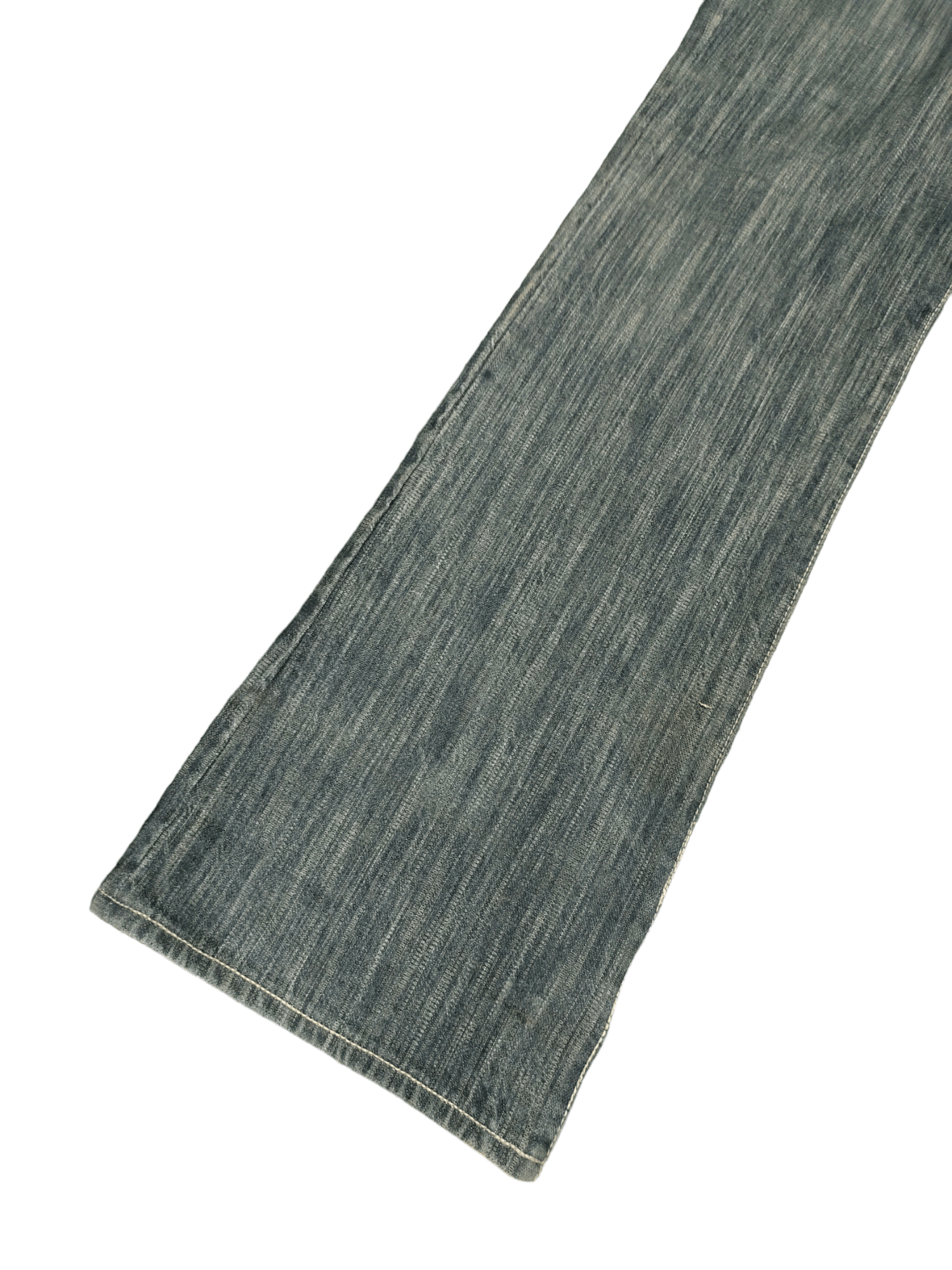 If Six Was Nine Flare Jeans Body Butter Distress Faded Boot Cut Y2k Mudmax Size US 33 - 9 Thumbnail